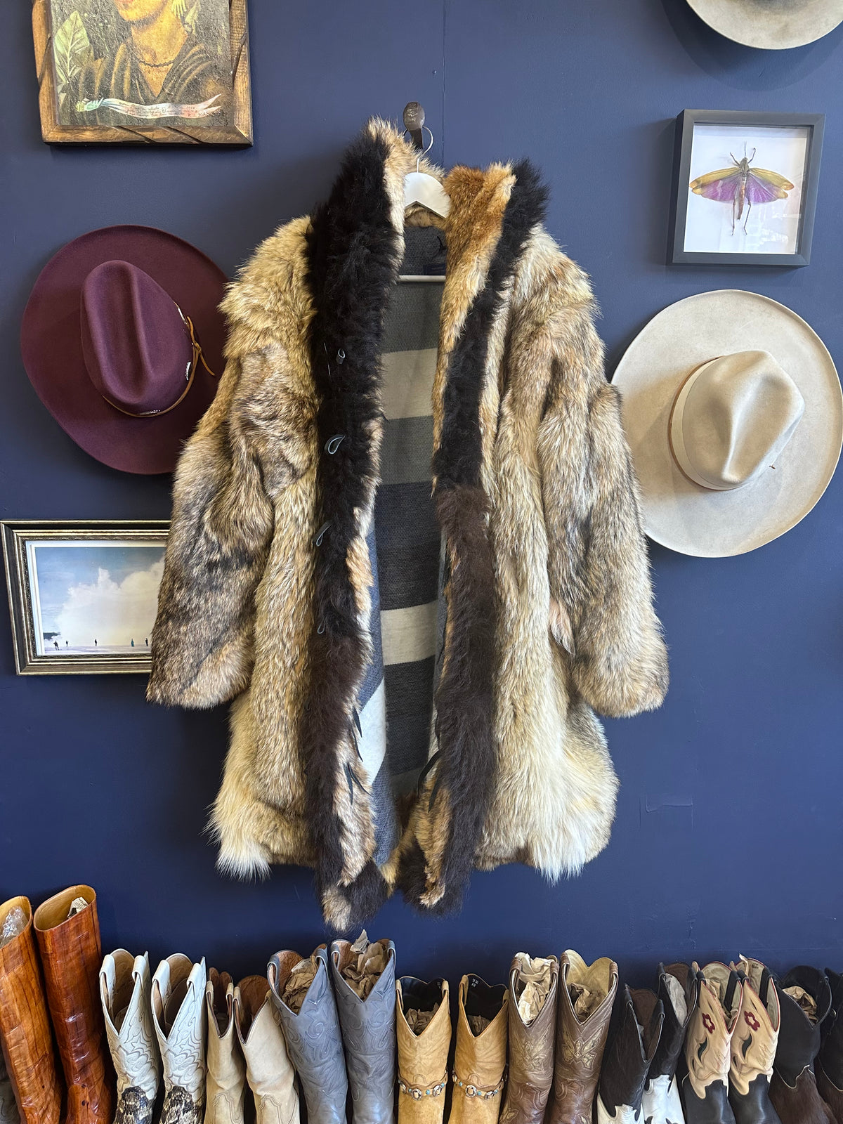 Wolf Coat with buffalo collar