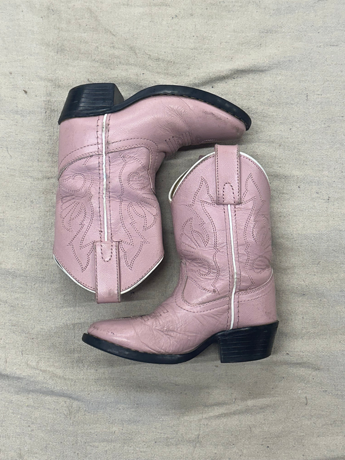 Vintage Kids Pink Cowboy Boots