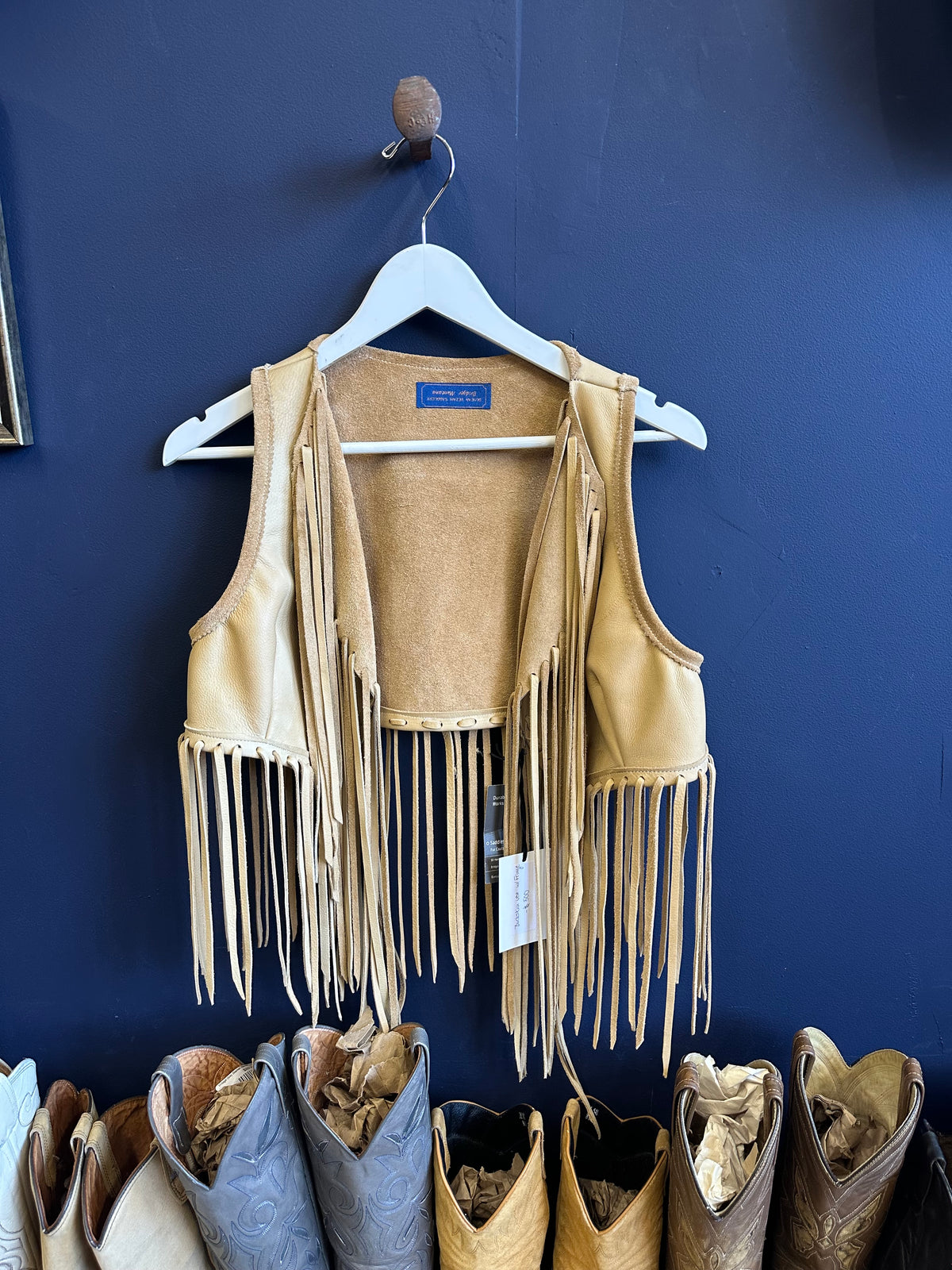 Buckskin Vest with Fringe