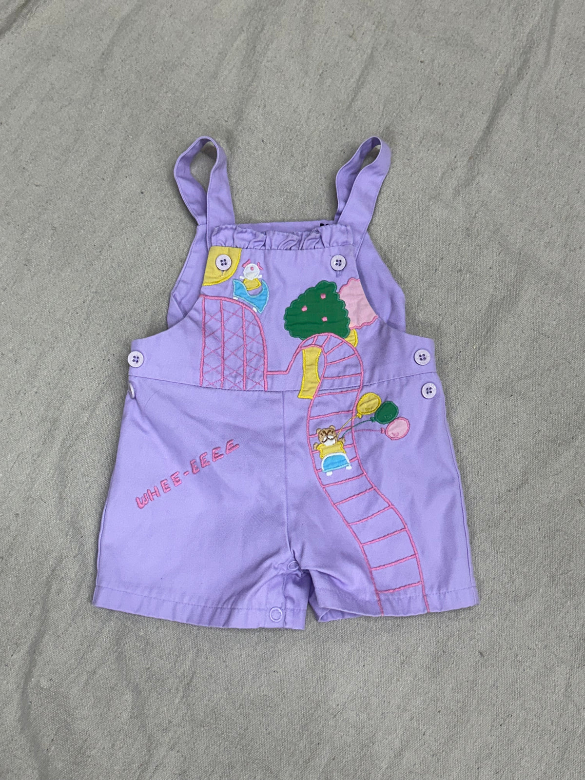 Vintage Kids Purple Overalls