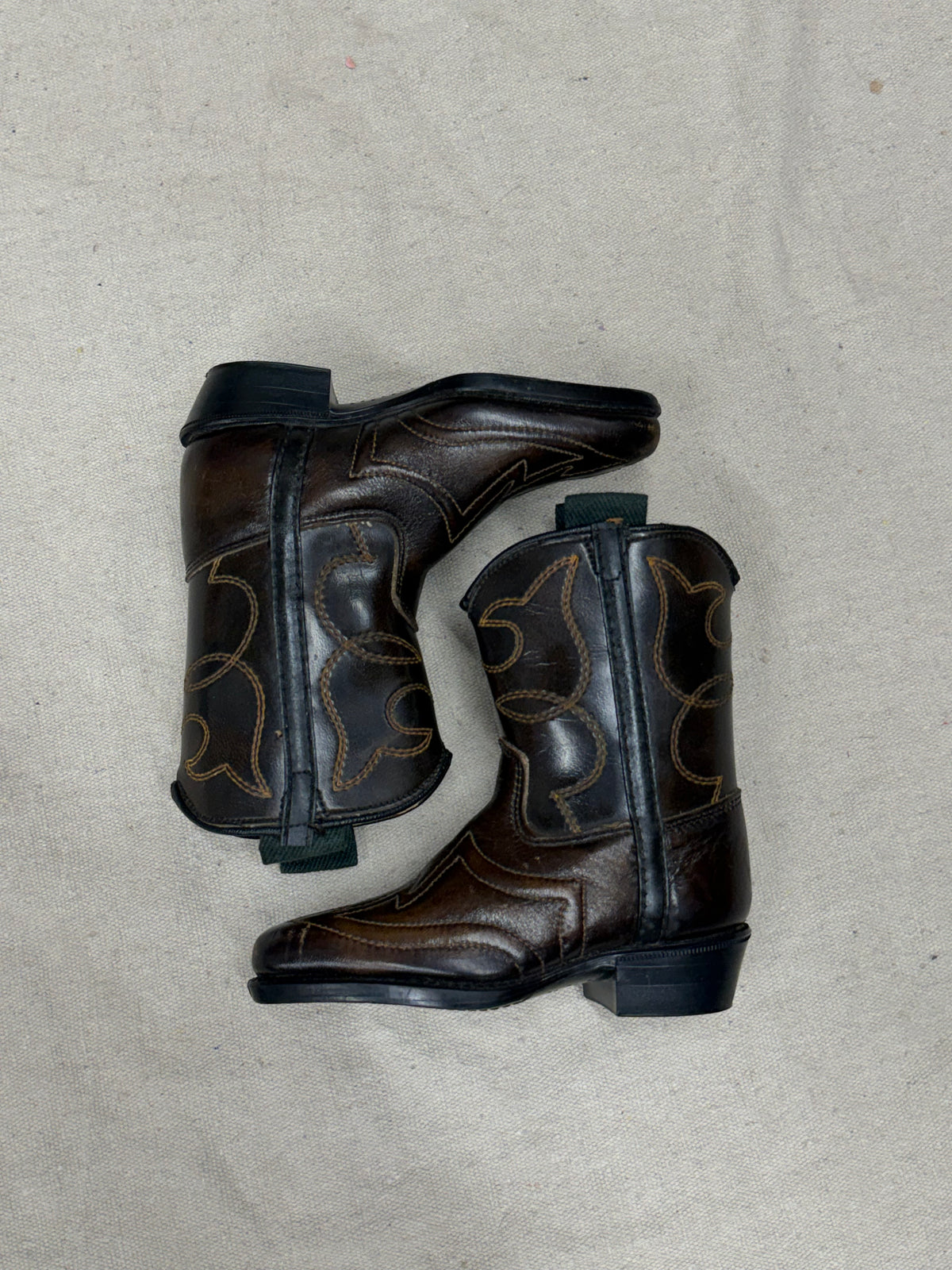 Vintage Dark Brown Cowboy Boots