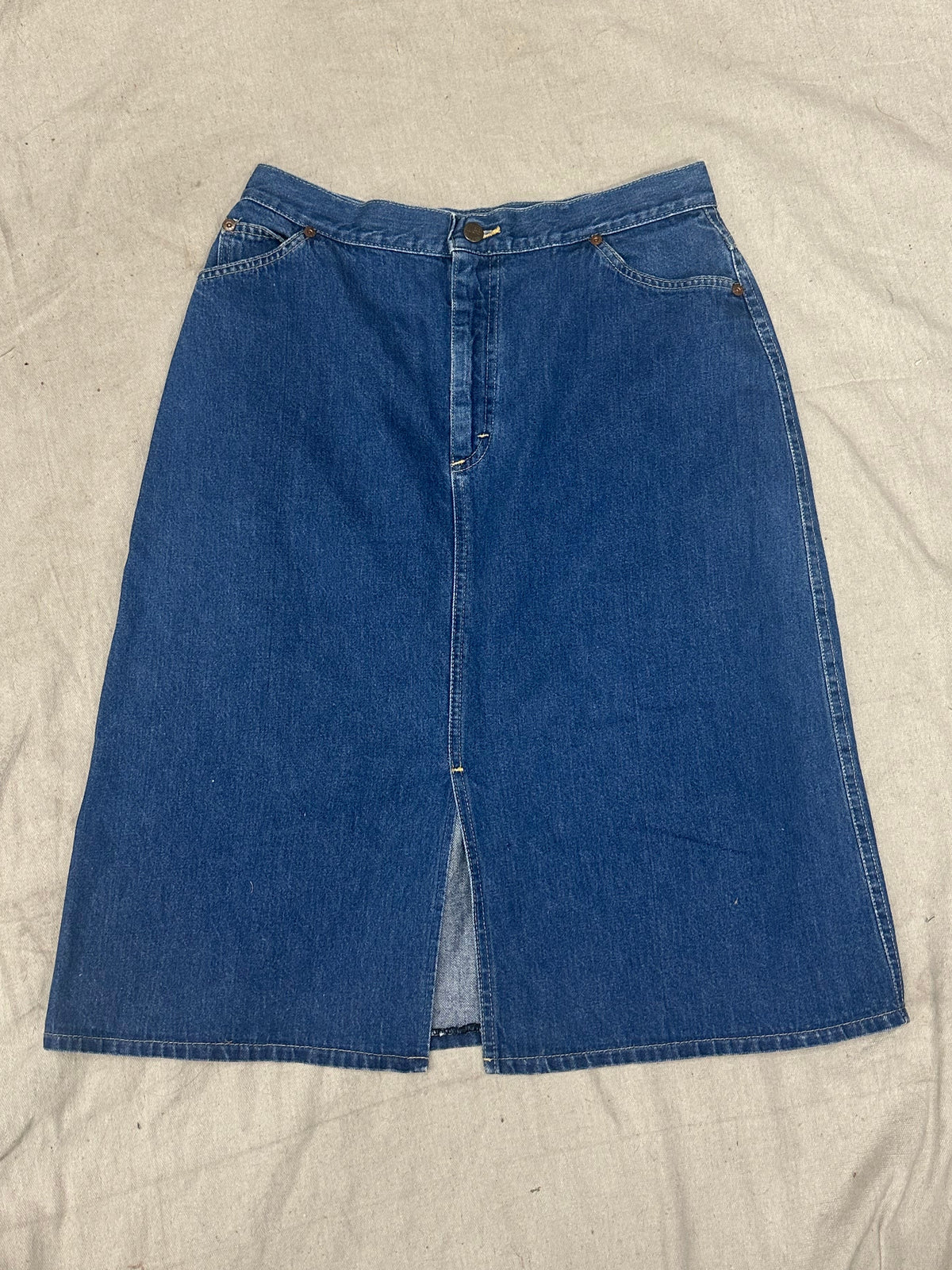 Vintage Long Denim Skirt