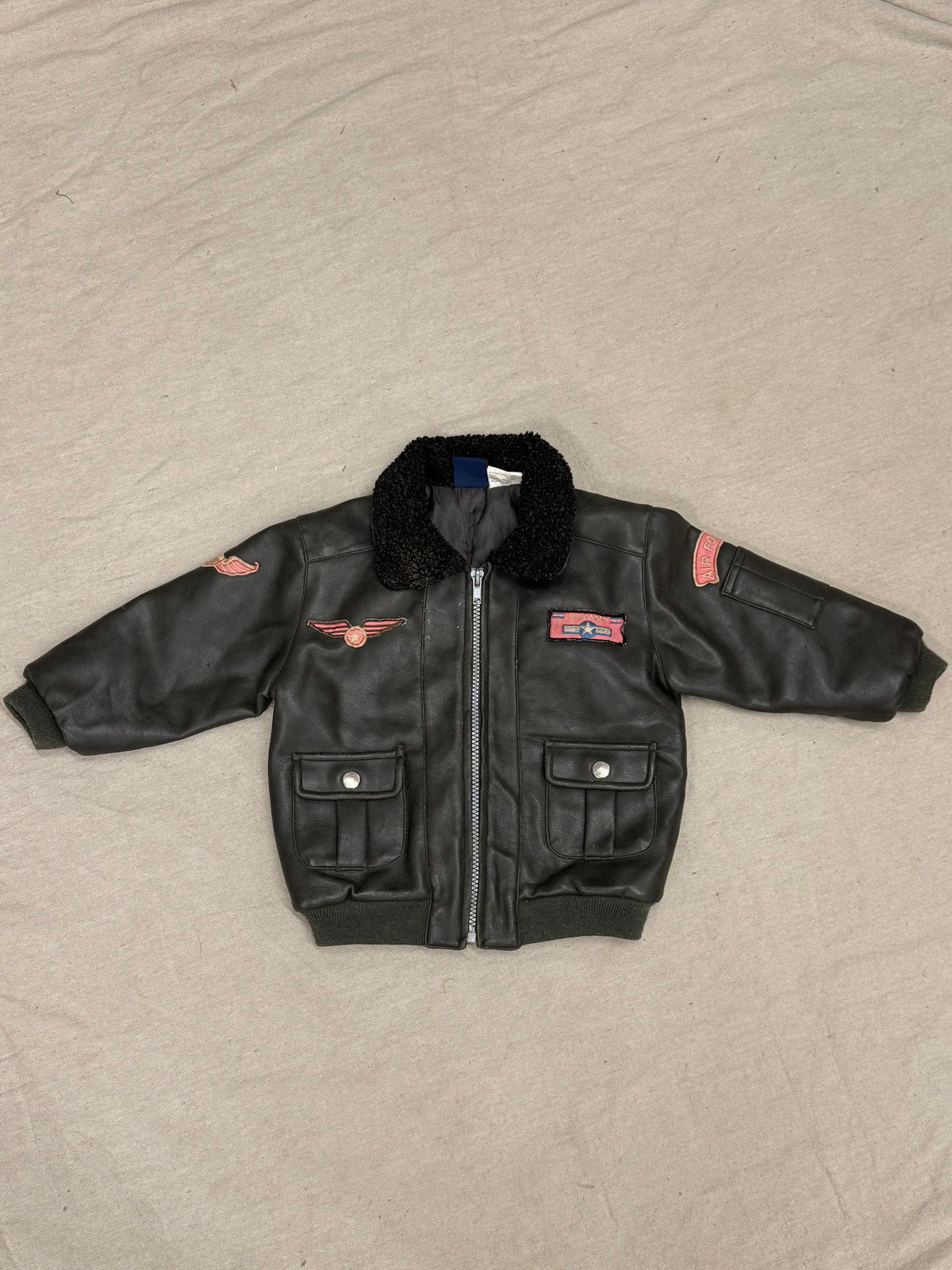 Vintage Kids Leather Jacket