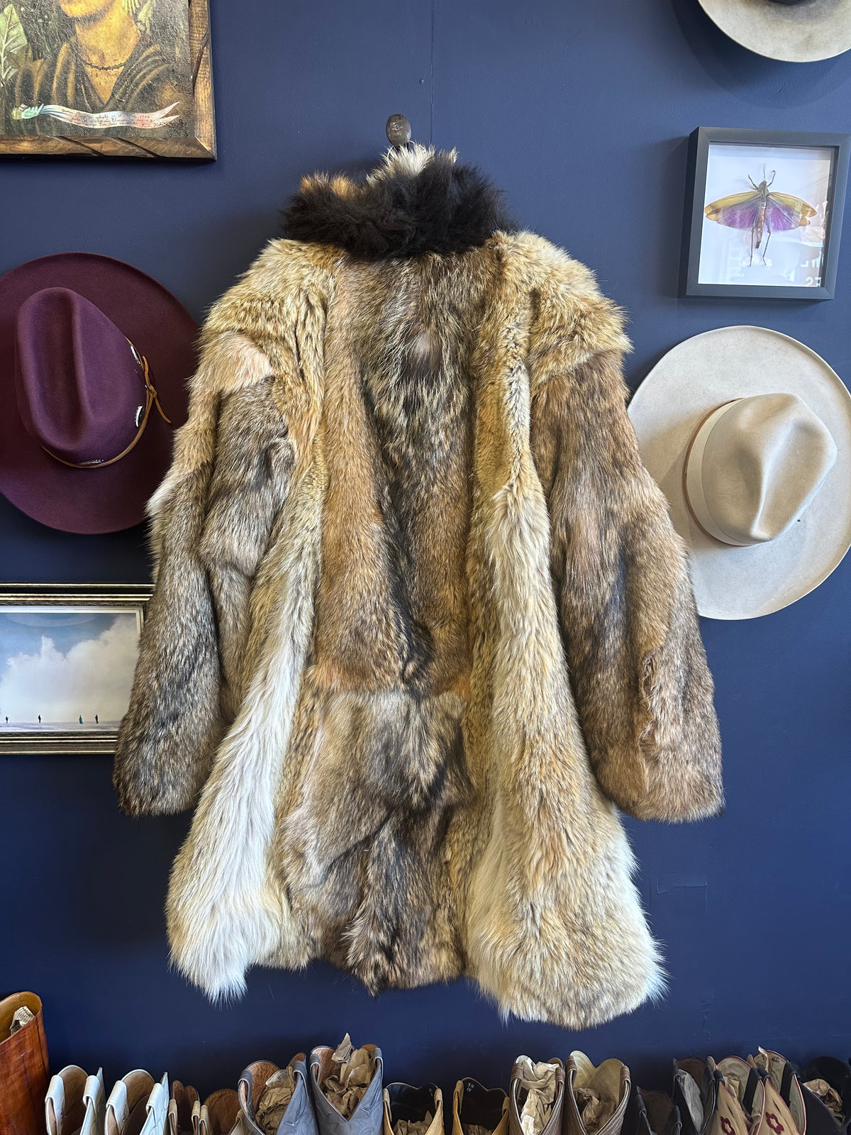 Wolf Coat with buffalo collar