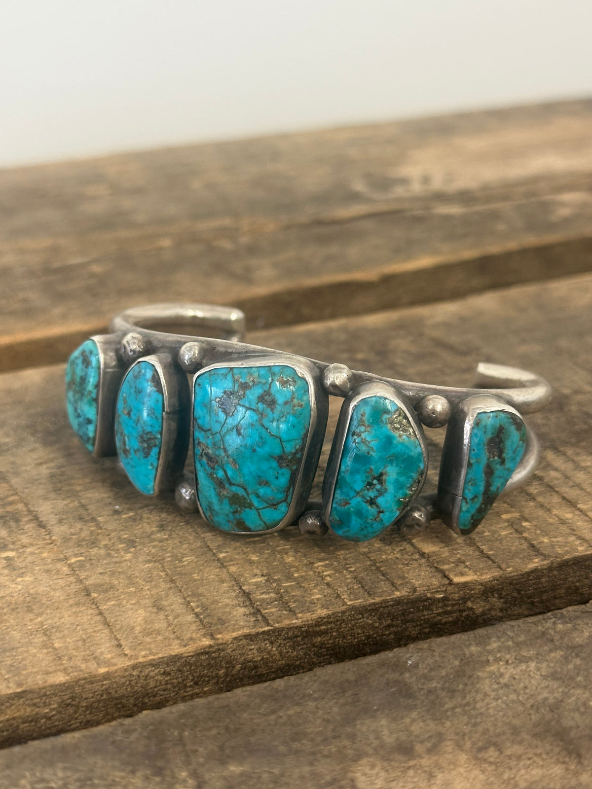 Five Stone Turquoise Cuff