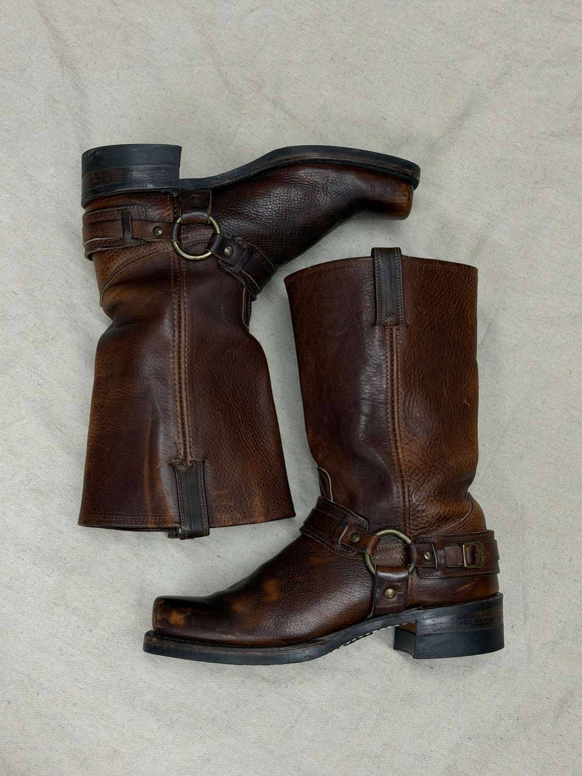 Vintage Frye Moto Cowboy Boots