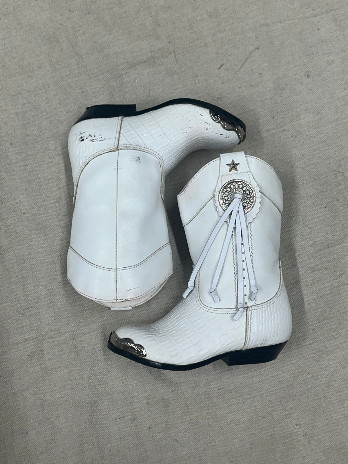 Kids White Cowboy Boots