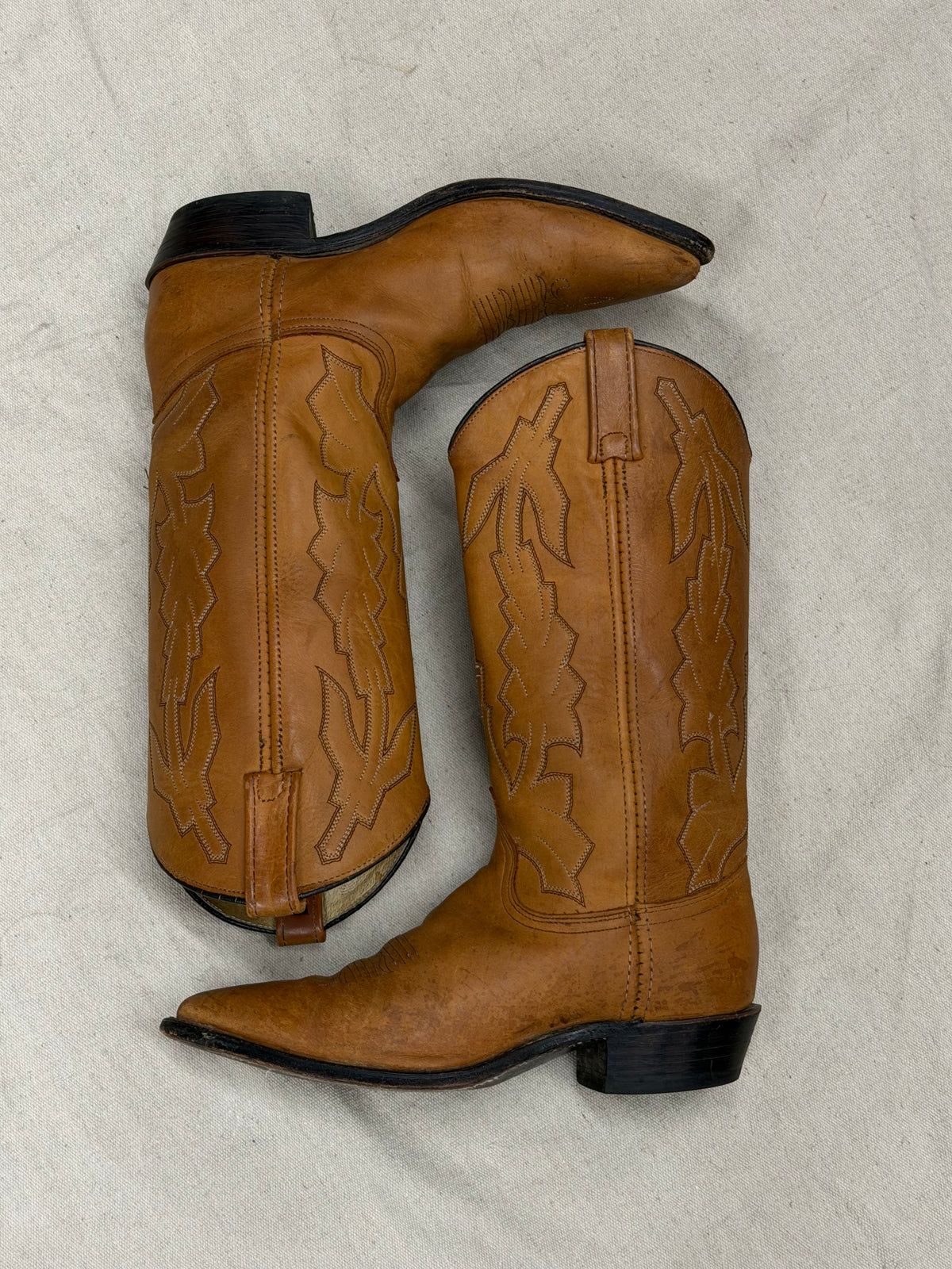 Vintage Brown Sugar Cowboy Boots