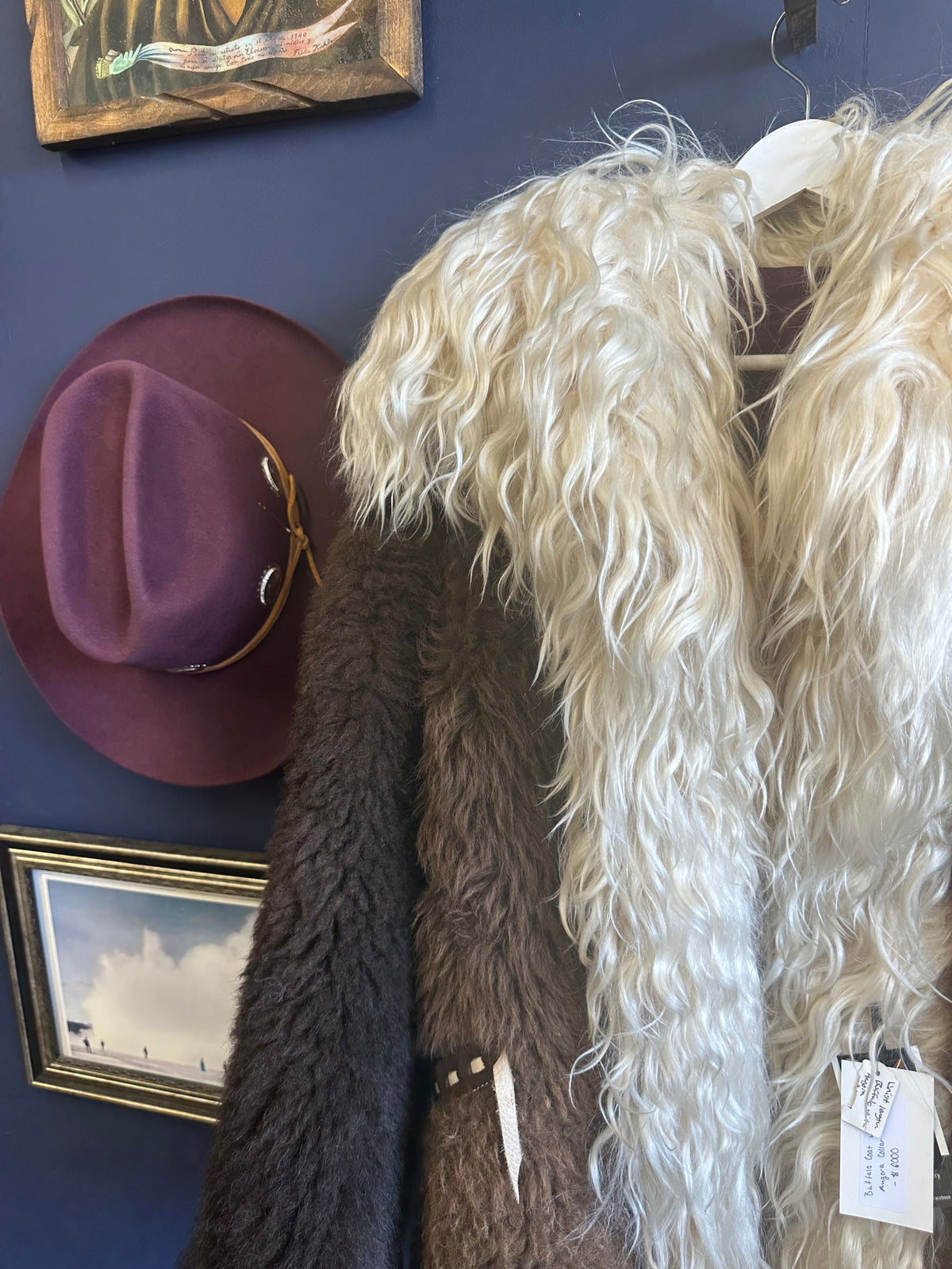 Buffalo Coat with Angora Collar