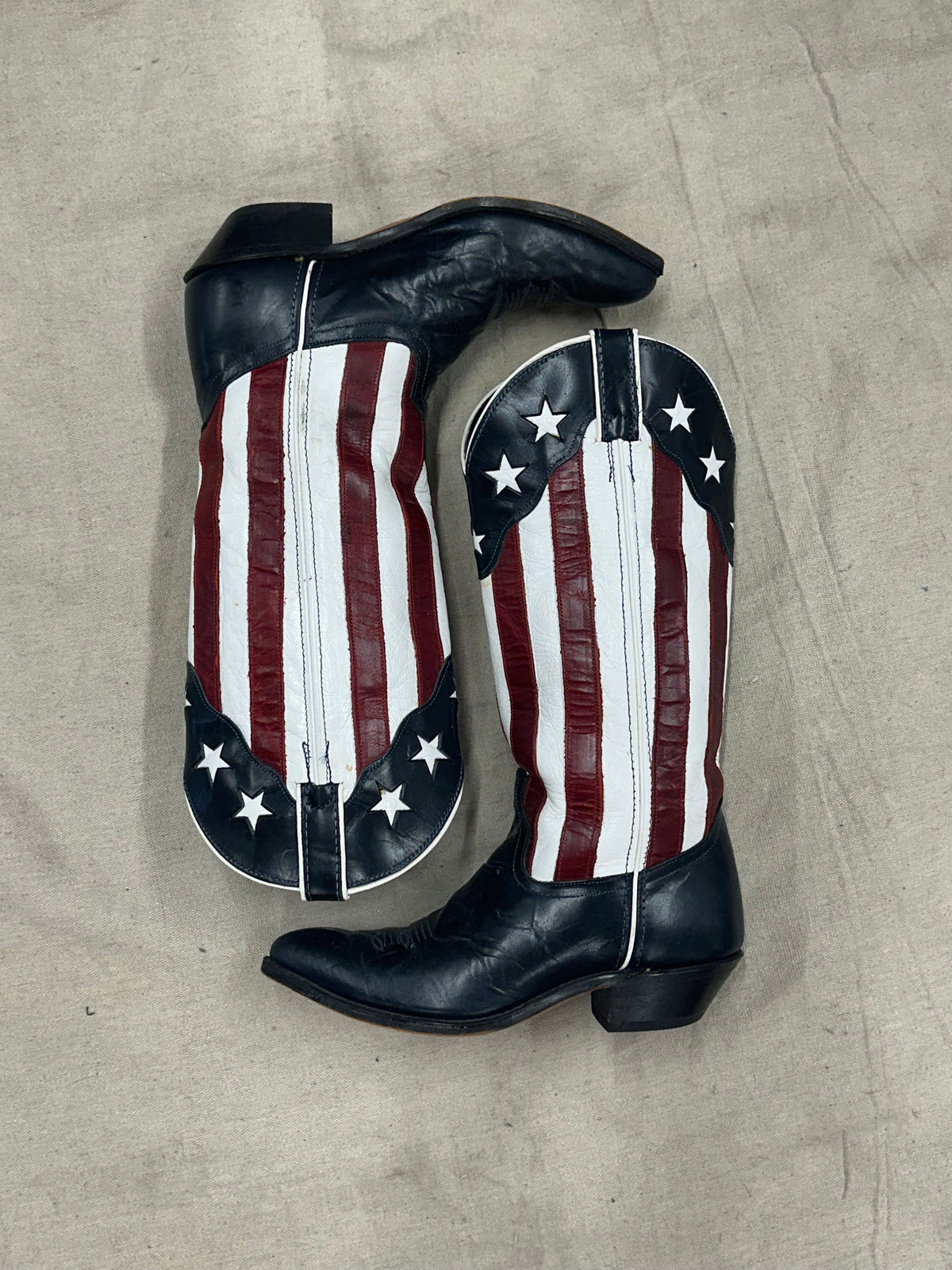 Vintage American Flag Cowboy Boots