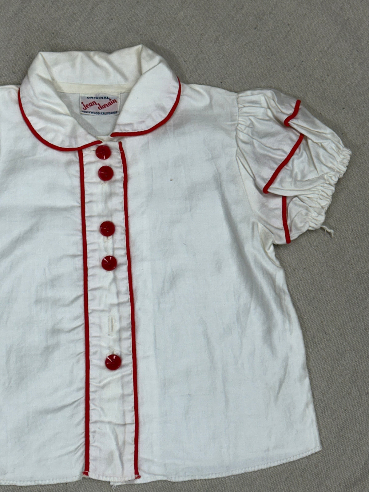 Vintage Kids White Button Up