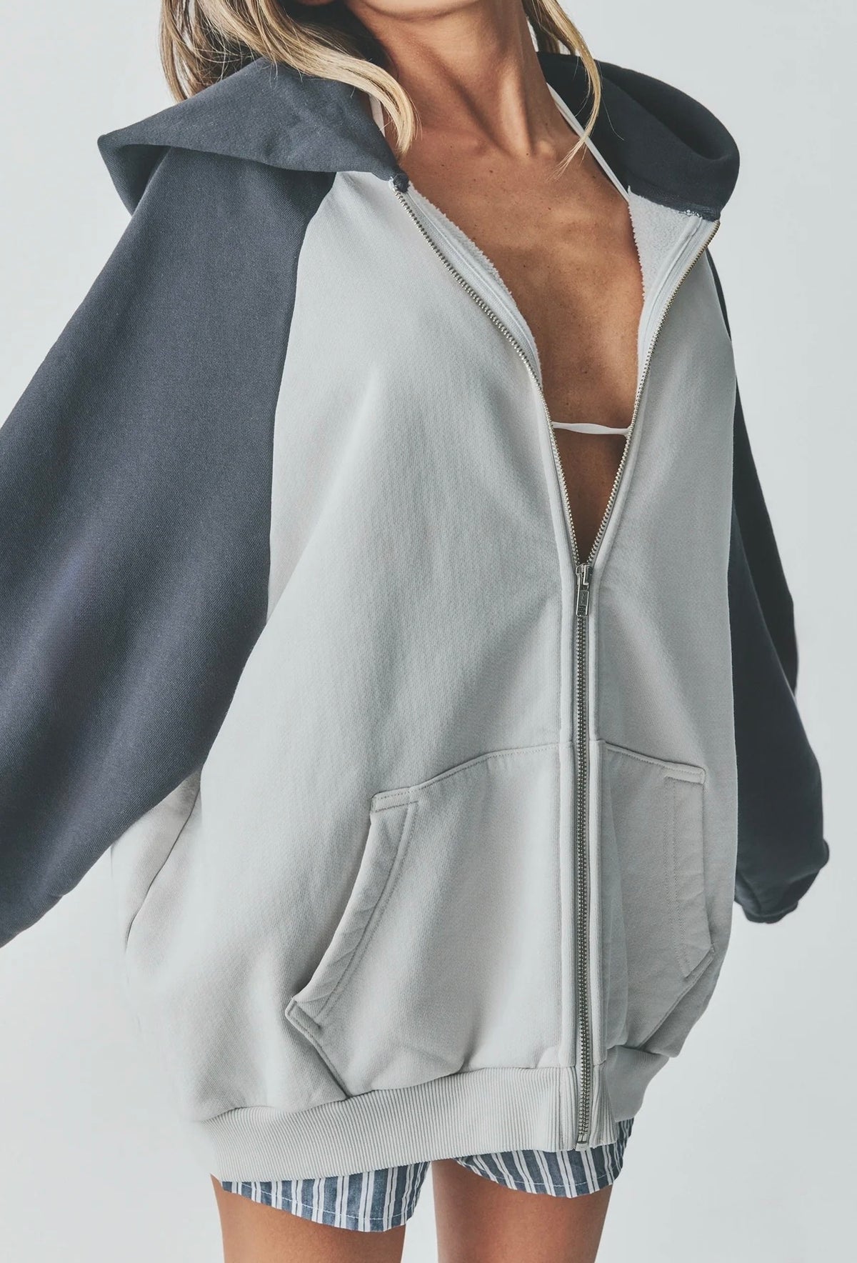Raglan Zip Hoodie