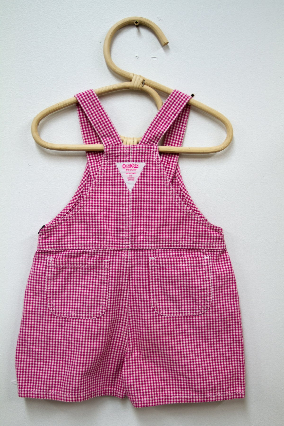 Kids Osh Kosh Pink Check Overalls