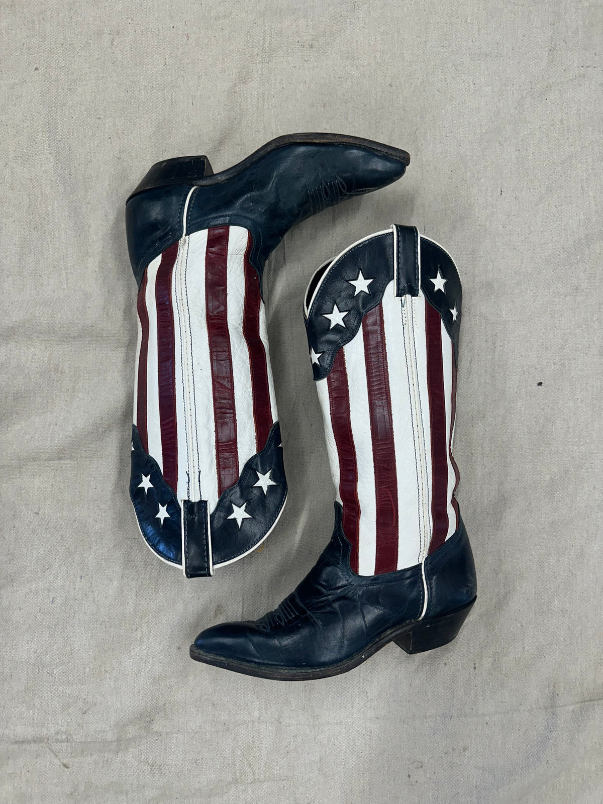Vintage American Flag Cowboy Boots