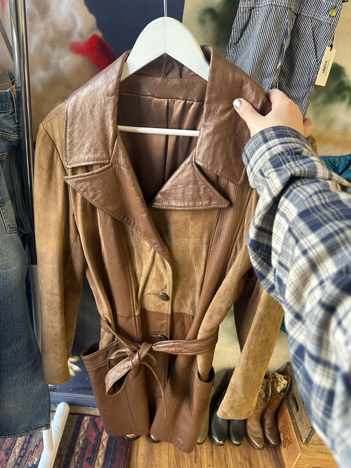 Vintage Brown Leather Jacket