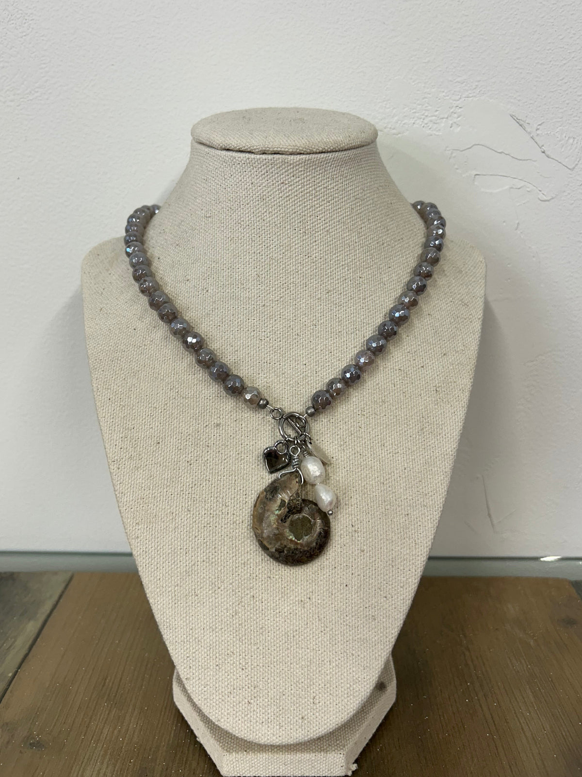 Ammonite Fossil Pendent Necklace