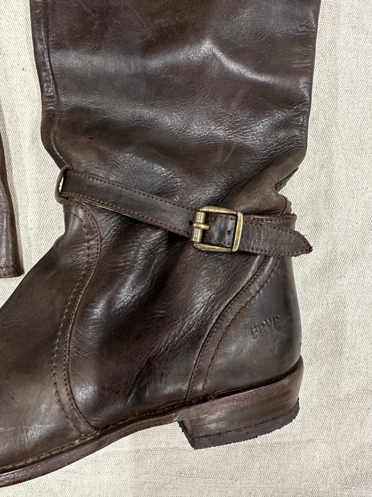 Vintage Brown Tall Frye Boots