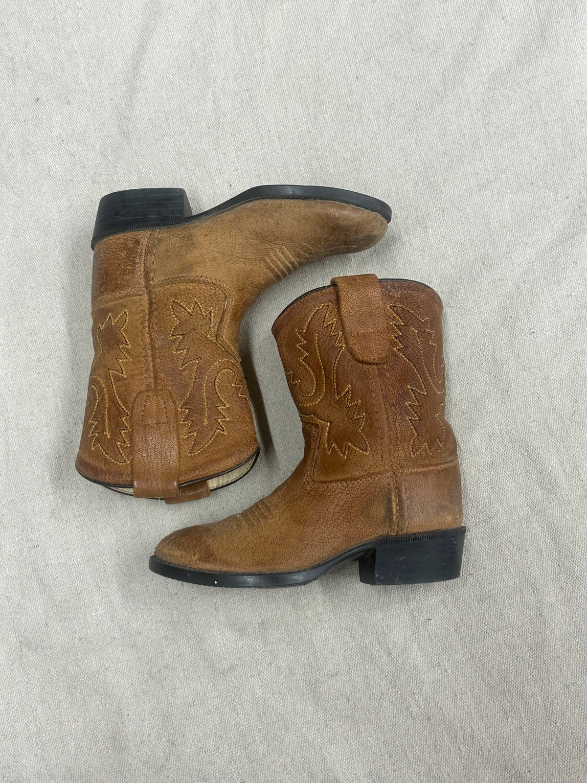 Kids Vintage Brown Cowboy boots