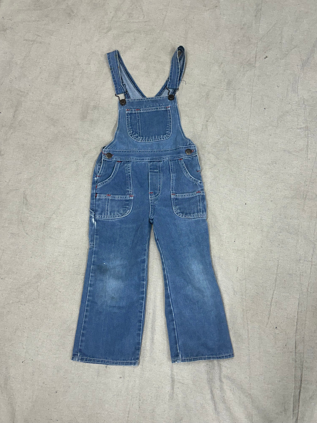 Vintage Kids Light Wash Overalls