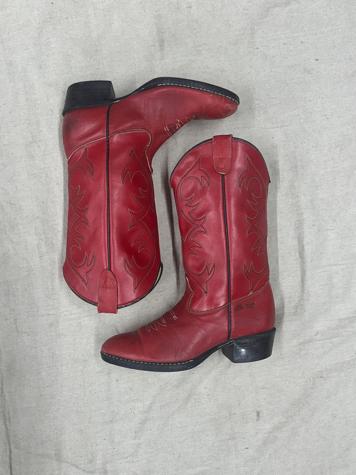 Kids Red Cowboy Boots