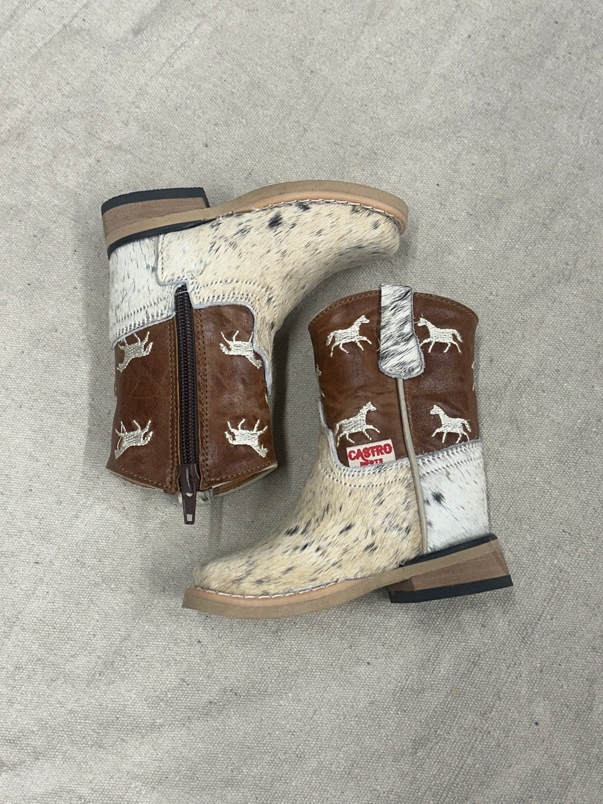 Kids Light Brown Cowboy Boots