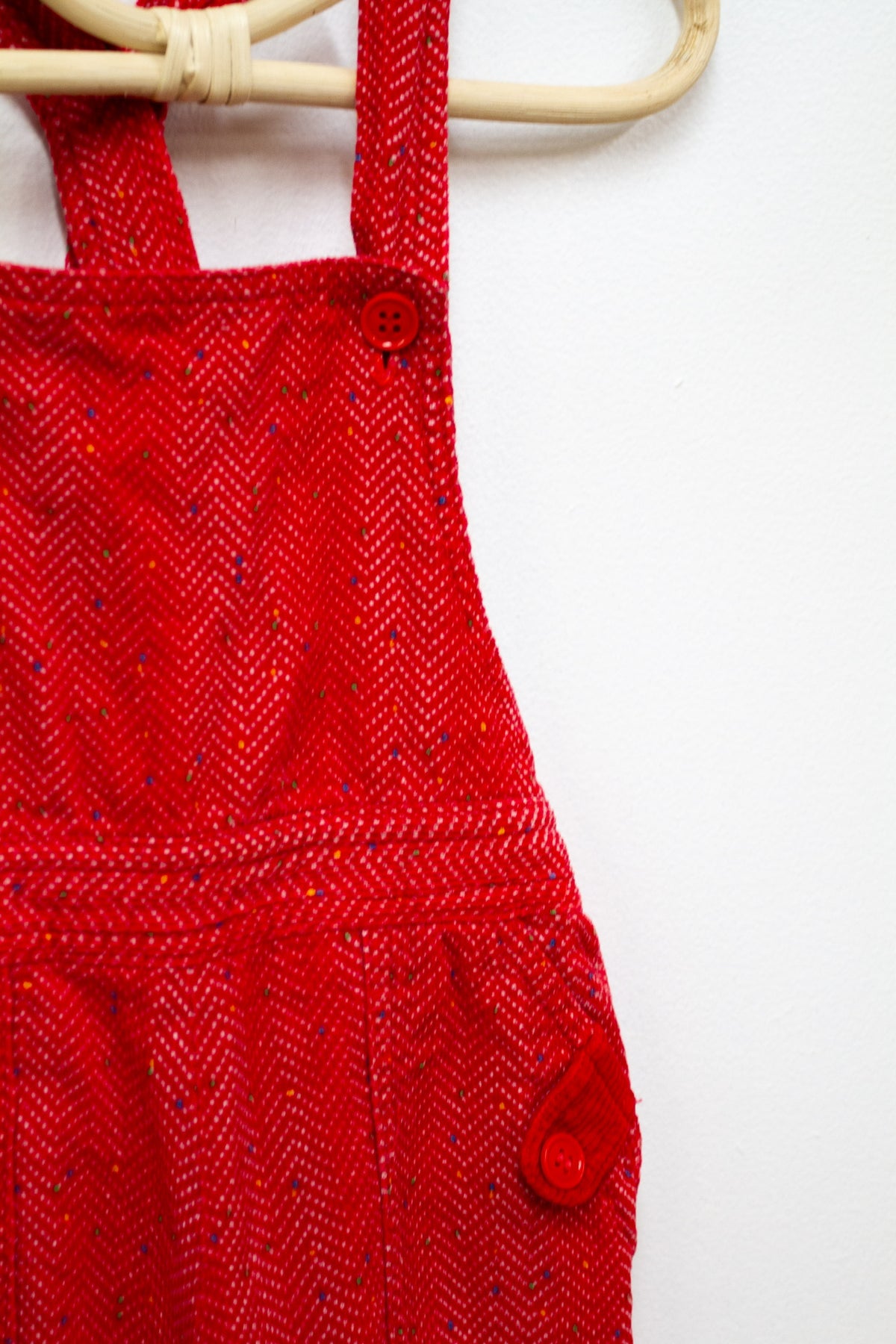 Kids Red Speckle Overalls