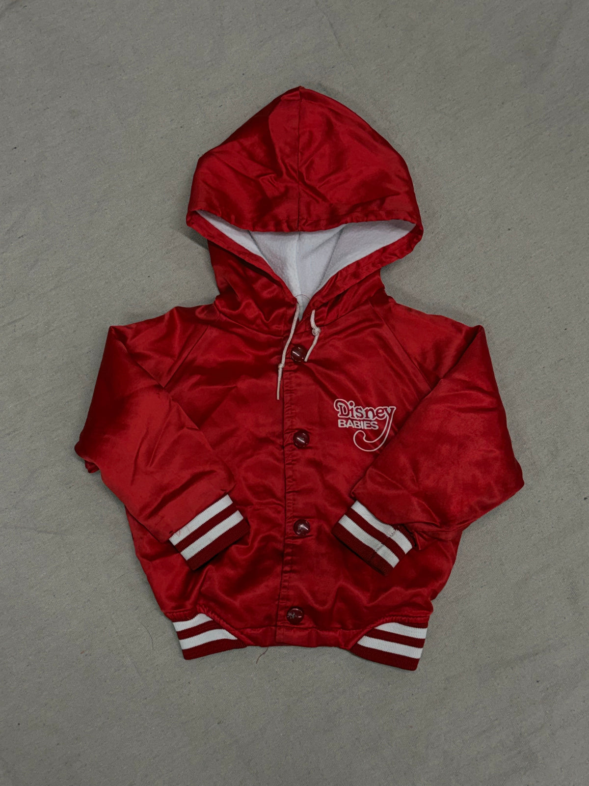 Vintage Kids Red Disney Hooded Jacket