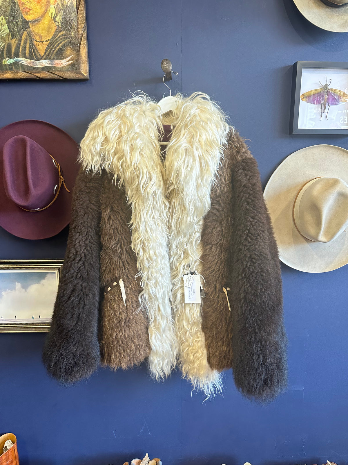 Buffalo Coat with Angora Collar