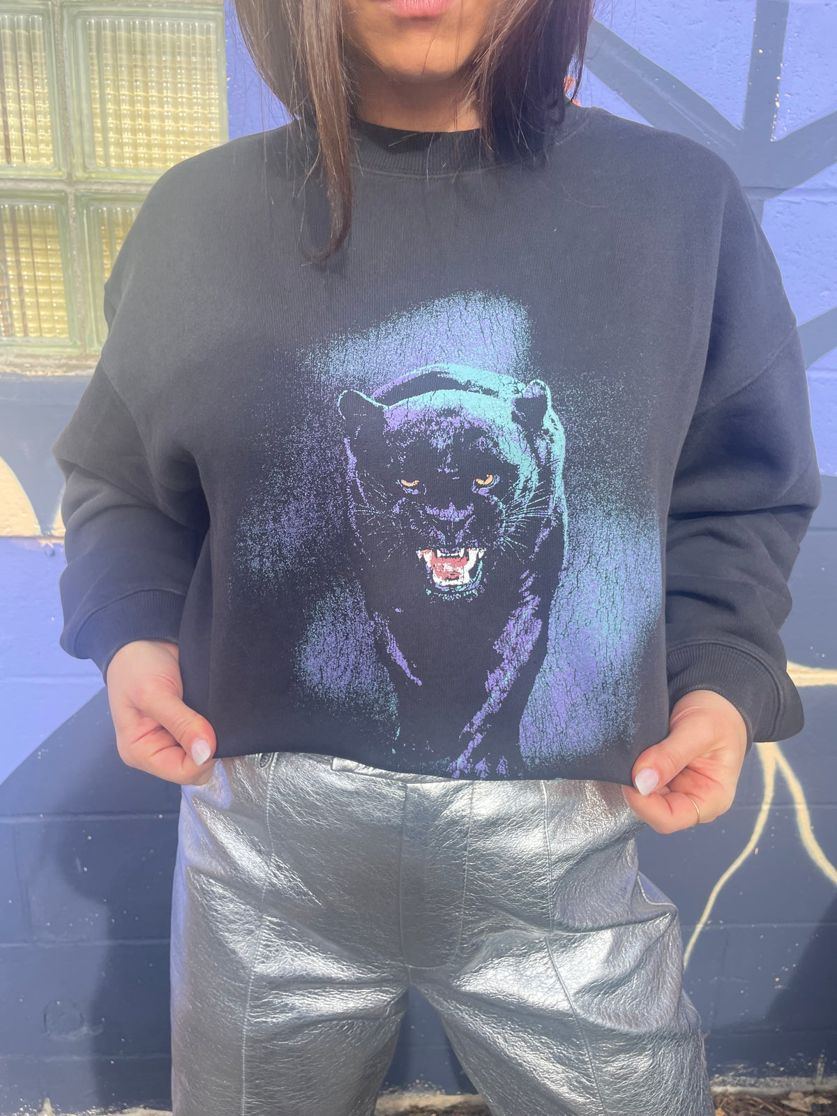 Mini Panther Relaxed Sweater