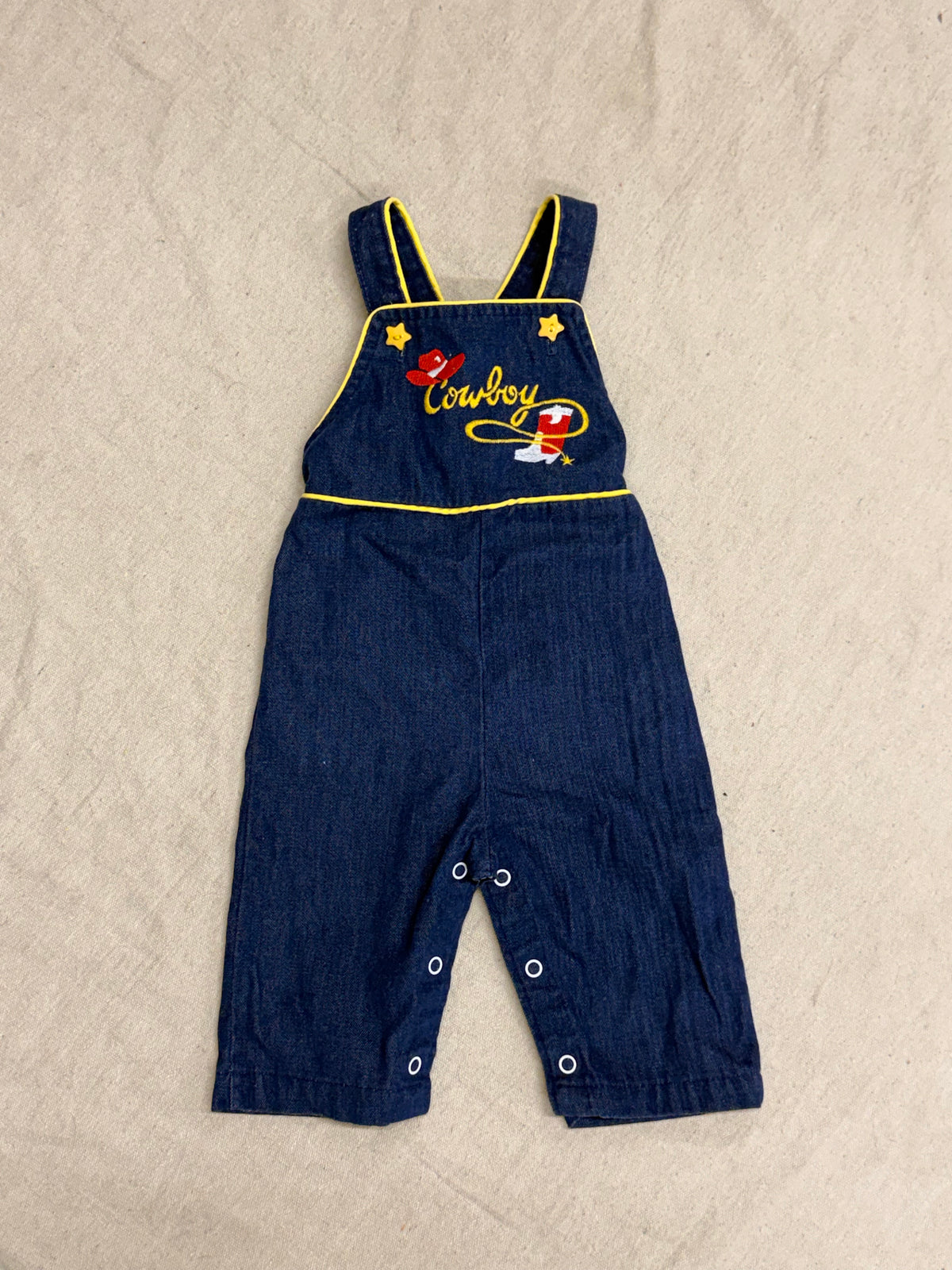 Vintage Kids Cowboy Overalls