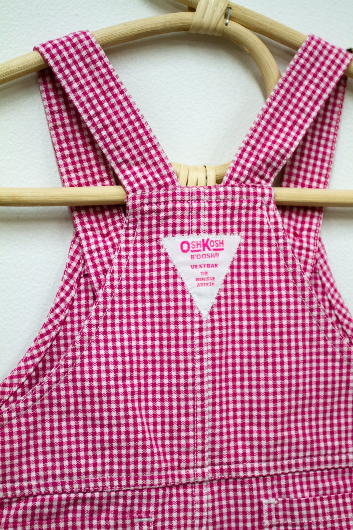 Kids Osh Kosh Pink Check Overalls