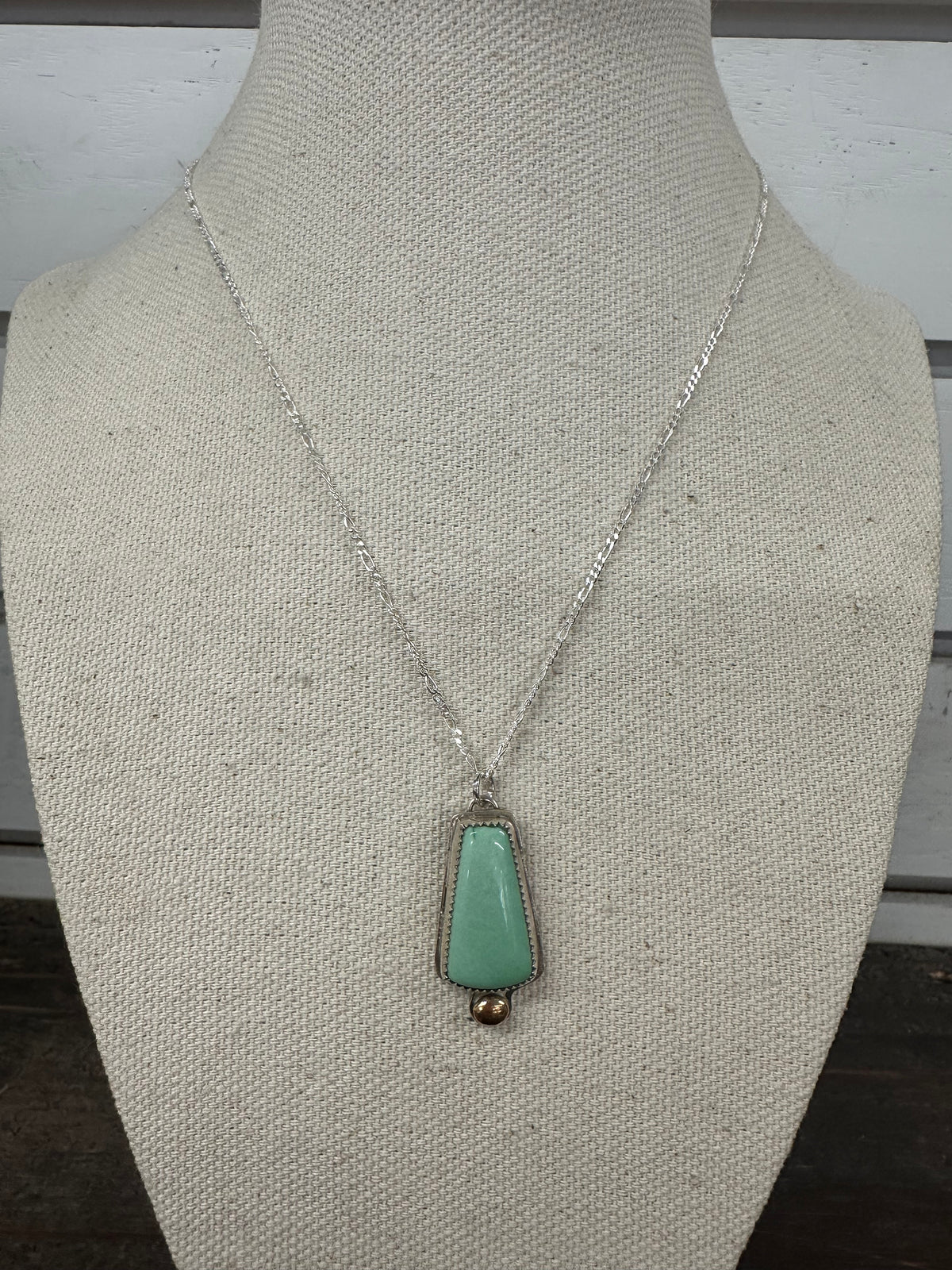 Large Green Turquoise Necklace