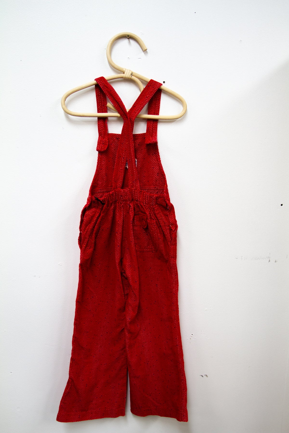 Kids Red Speckle Overalls