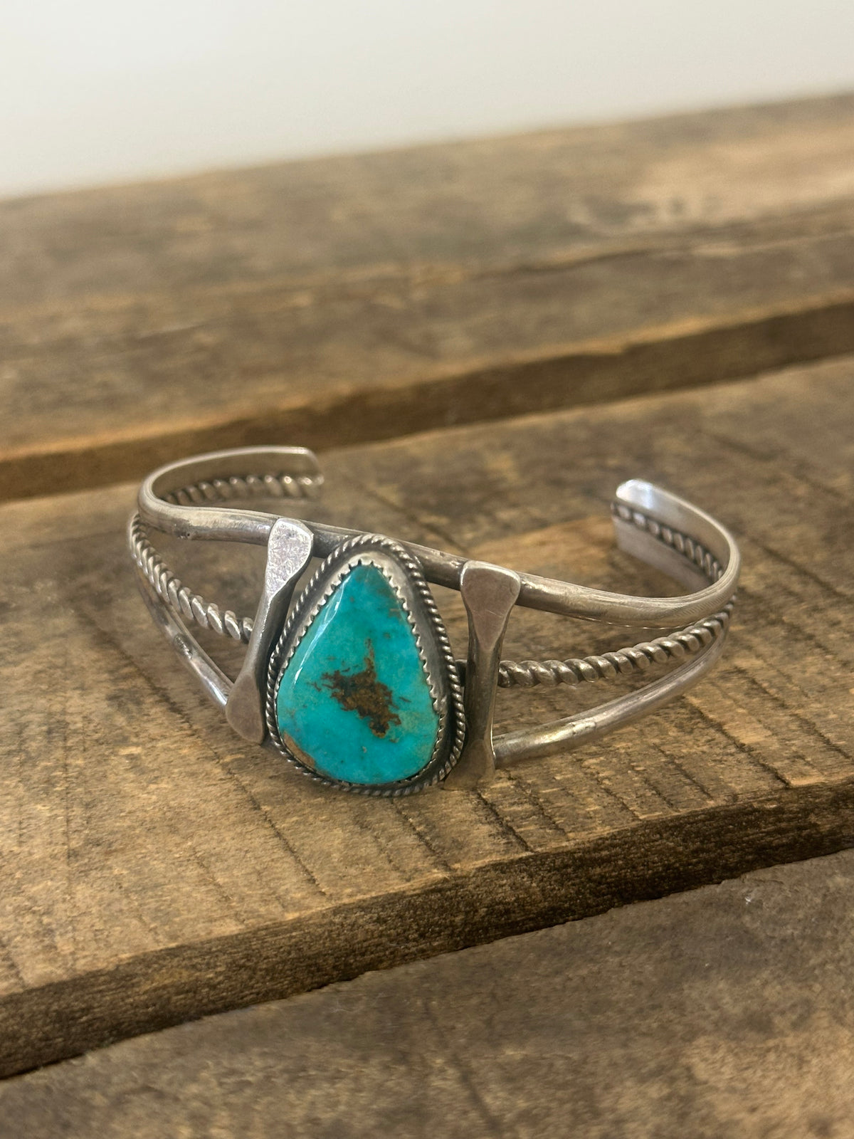 Turquoise Twist Cuff