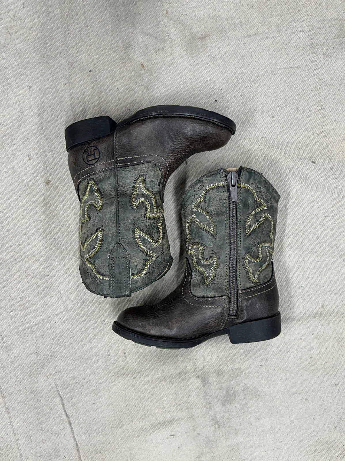Kids Green Cowboy Boots