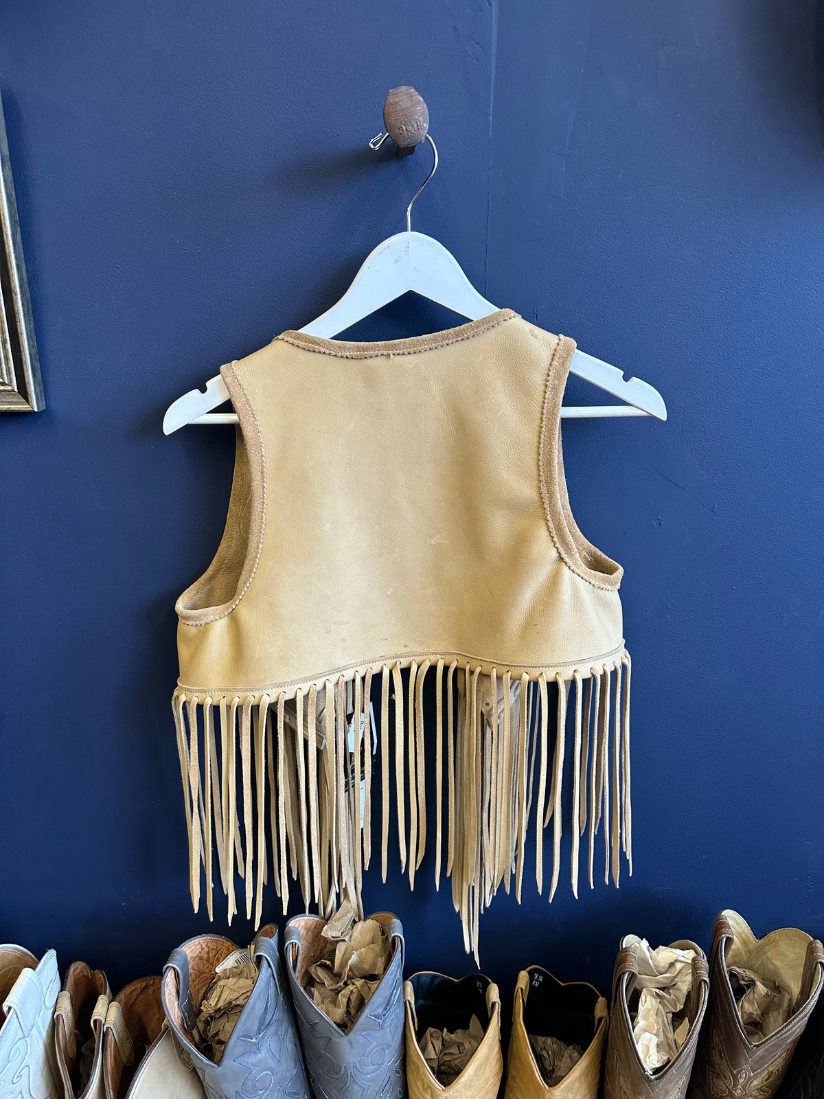 Buckskin Vest with Fringe