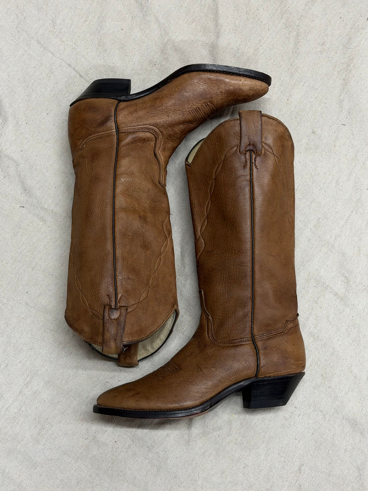 Vintage Coffee Cowboy boots