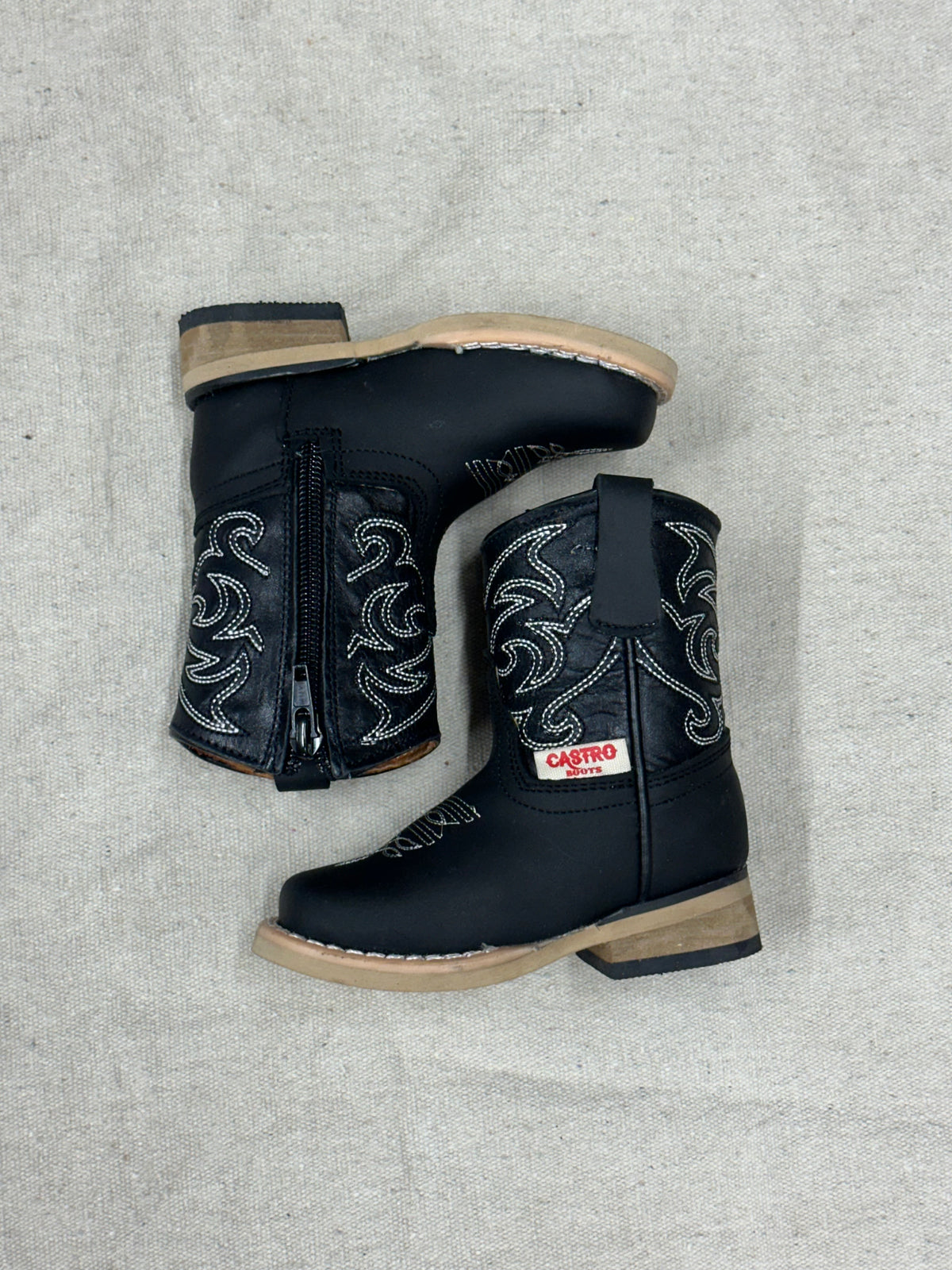 Kids Black Cowboy Boots