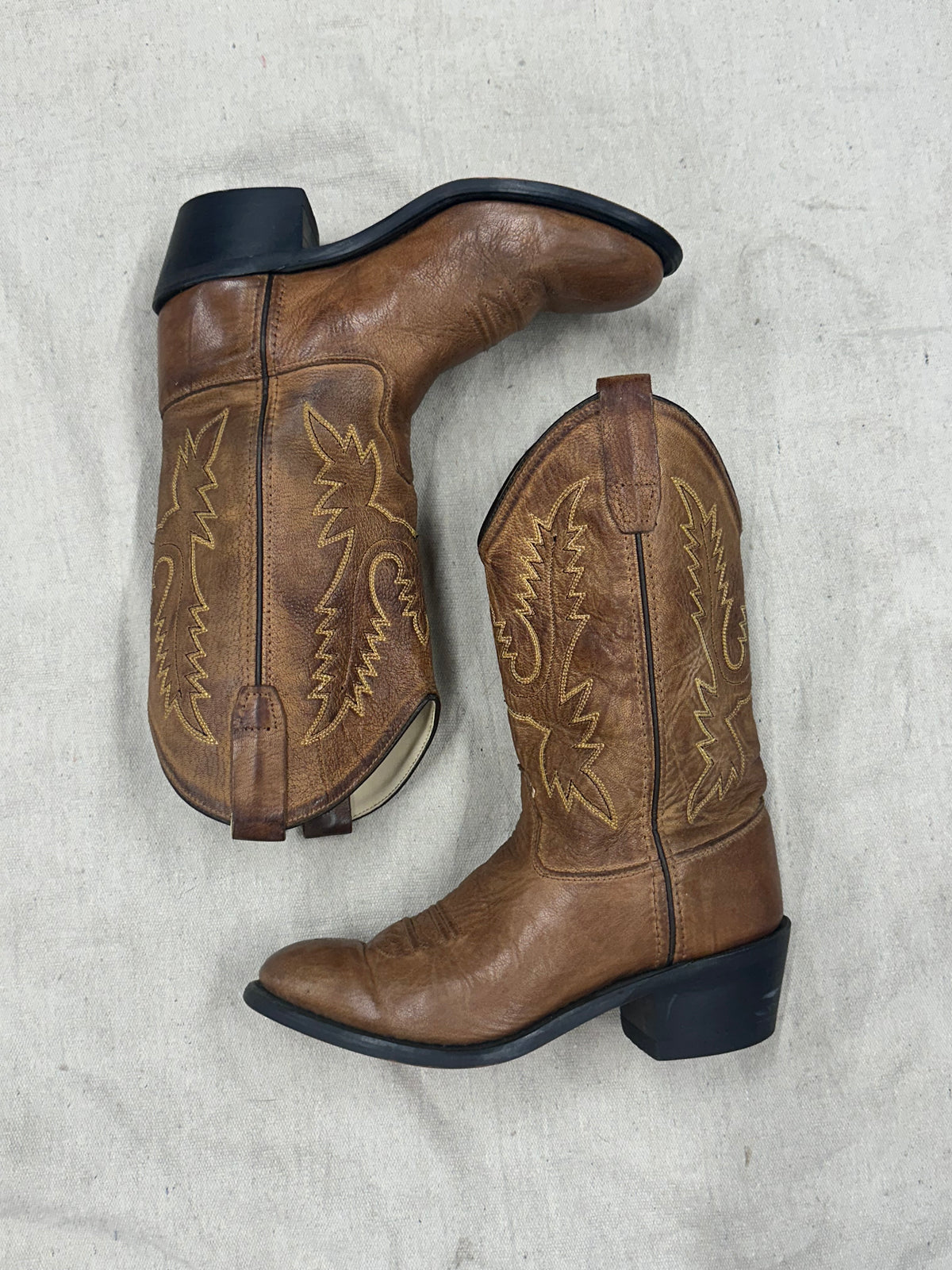Kids Brown Cowboy Boots