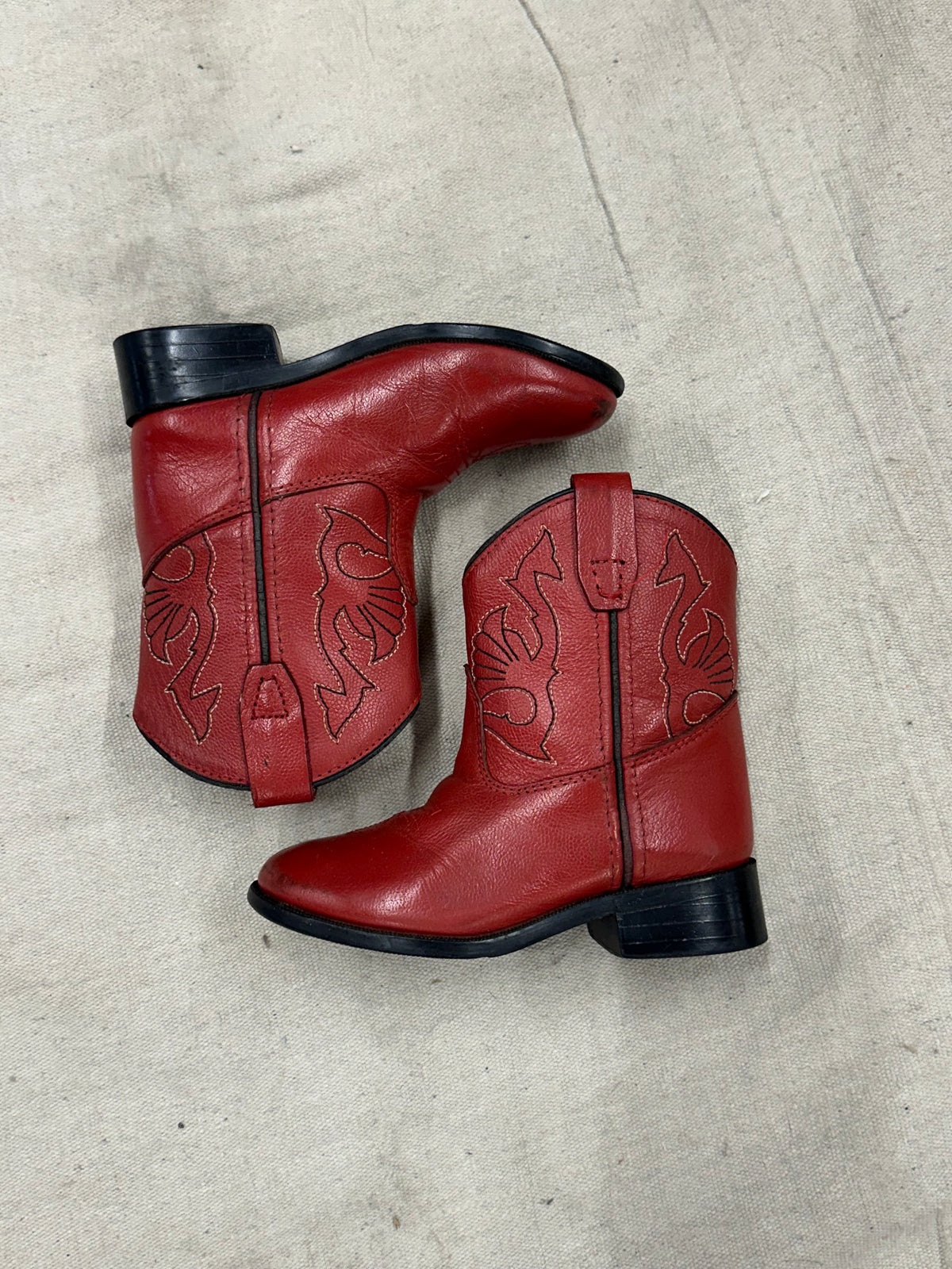 Kids Red Cowboy Boots