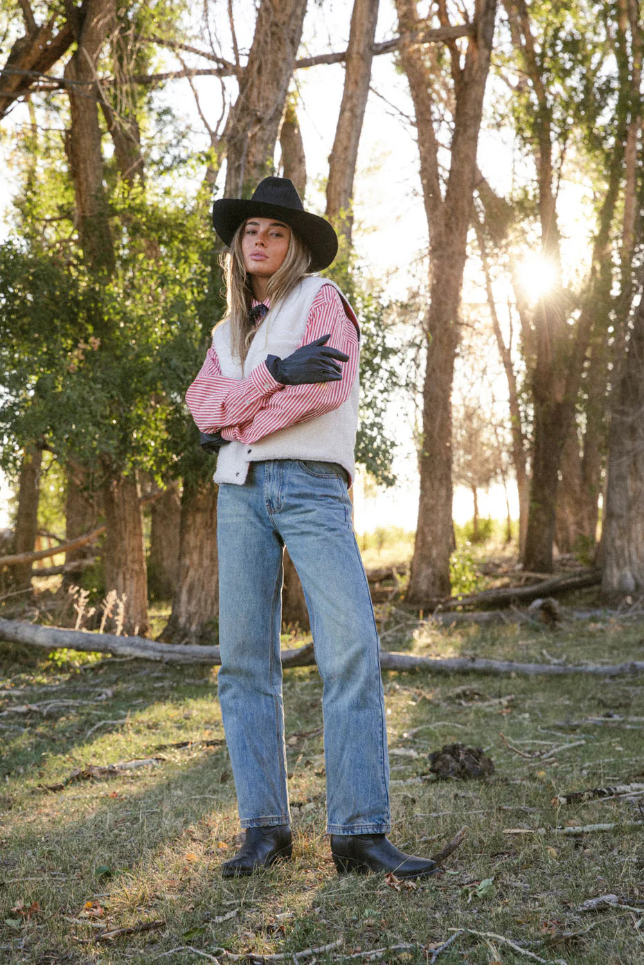 STRAIGHT LEG DENIM PANT - Vintage Indigo