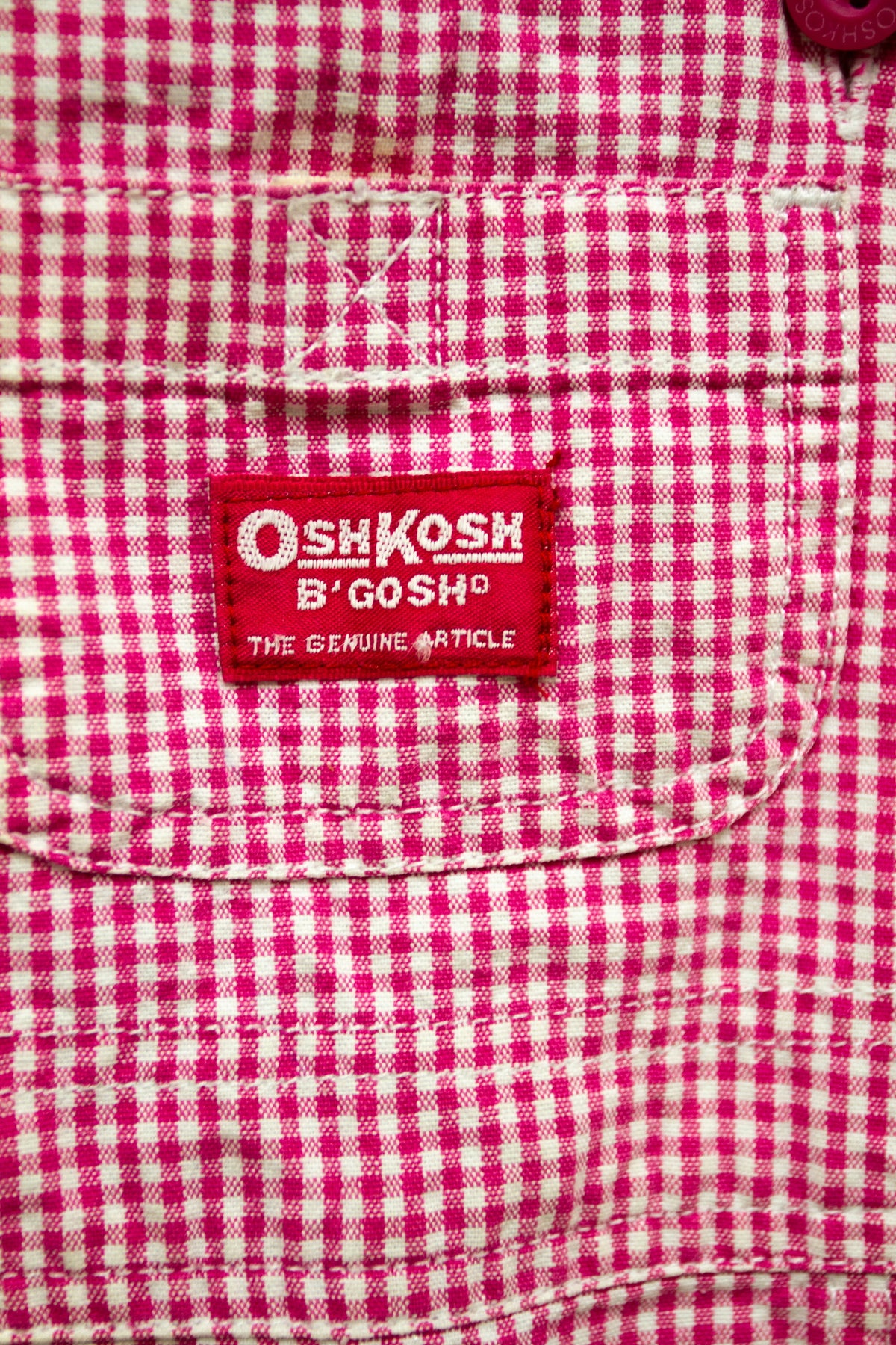 Kids Osh Kosh Pink Check Overalls