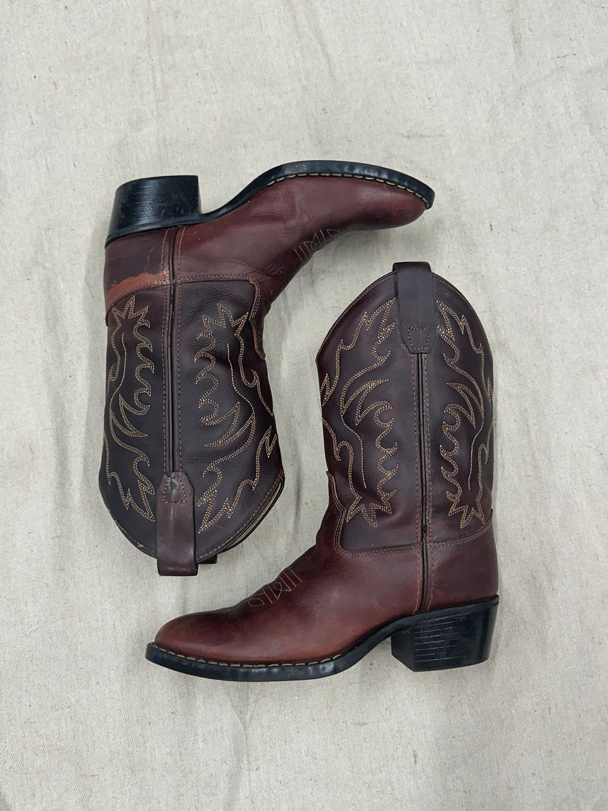 Kids Brown Cowboy Boots