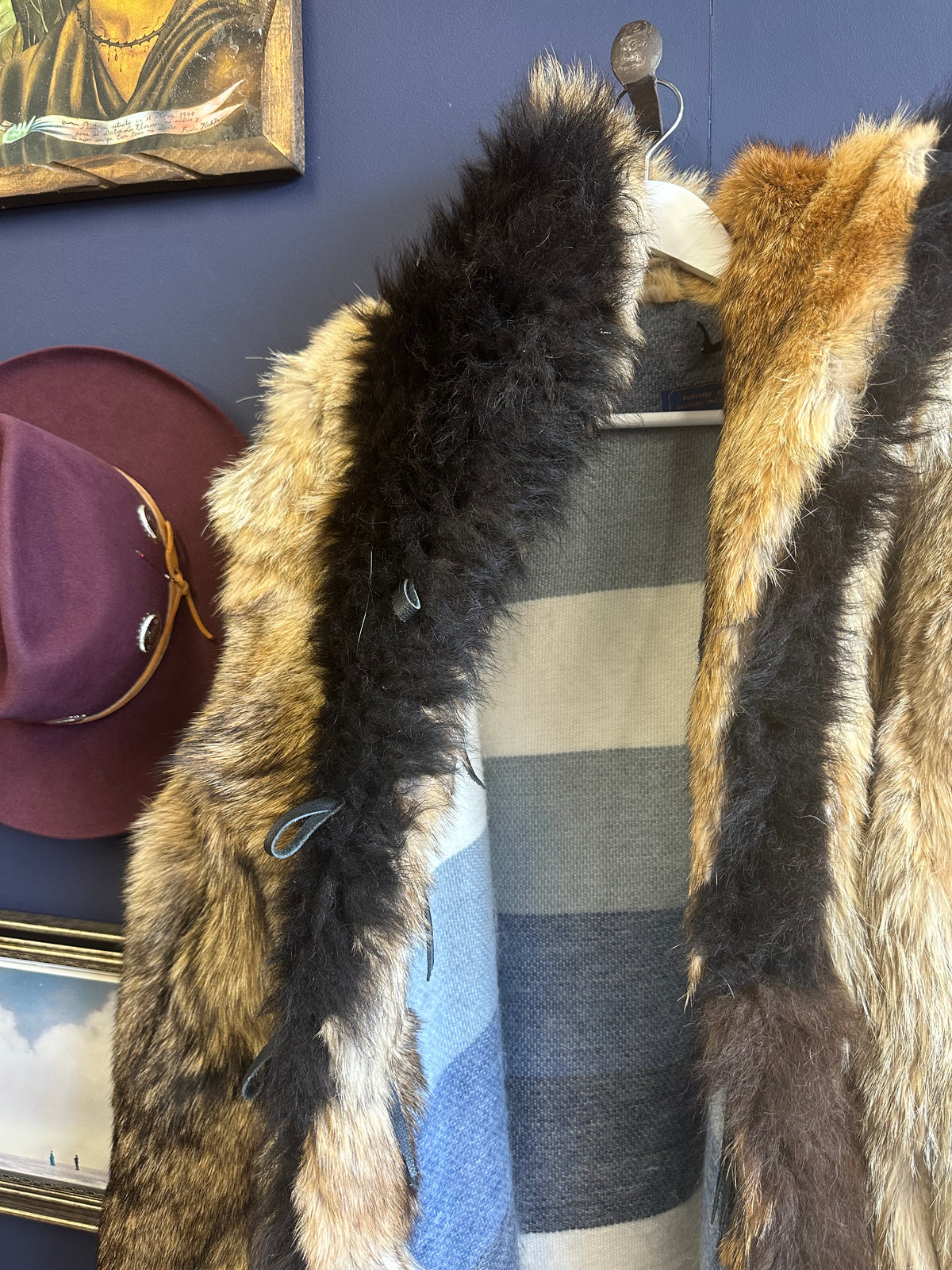 Wolf Coat with buffalo collar