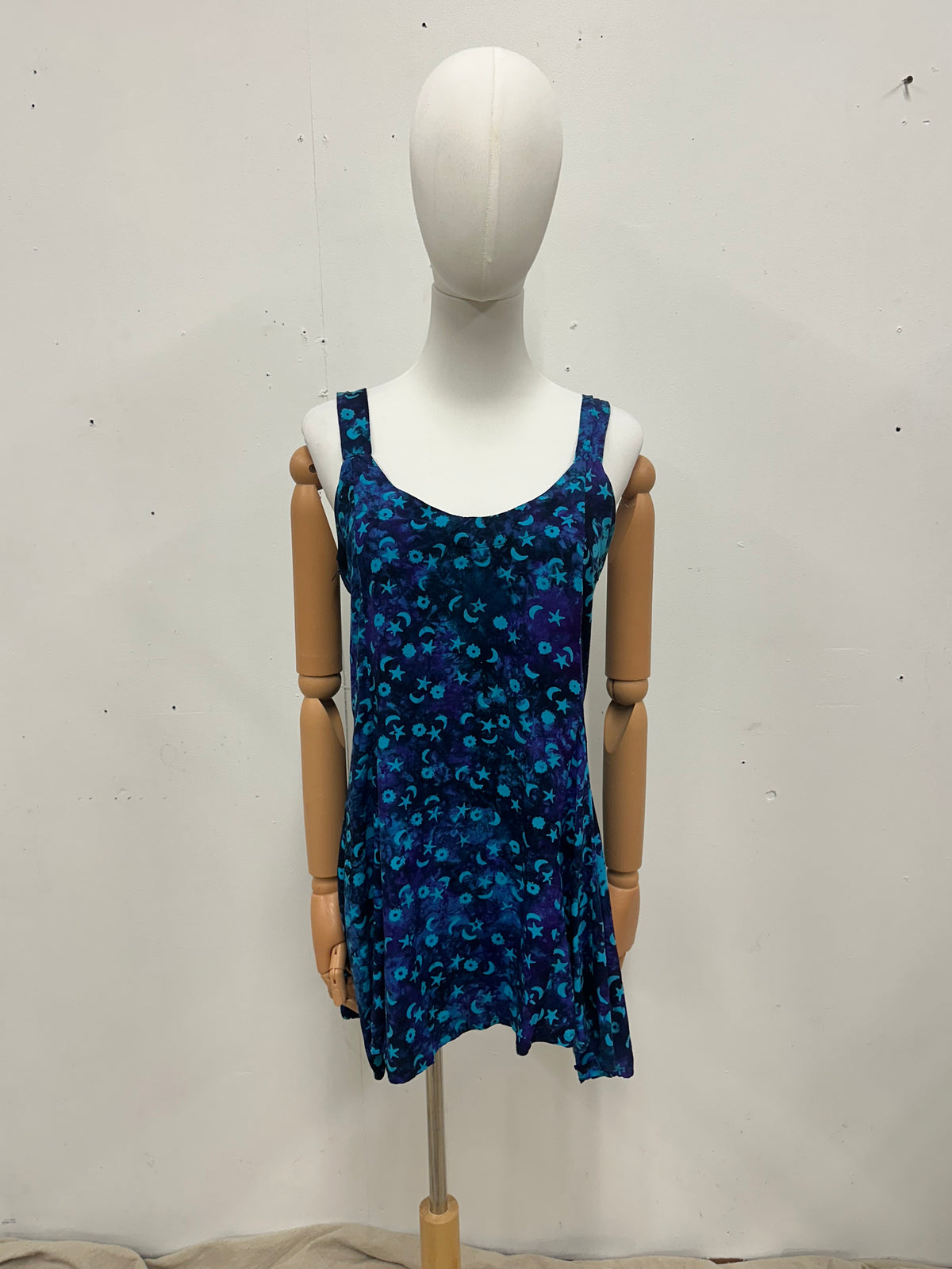 Vintage Blue and Purple Dress