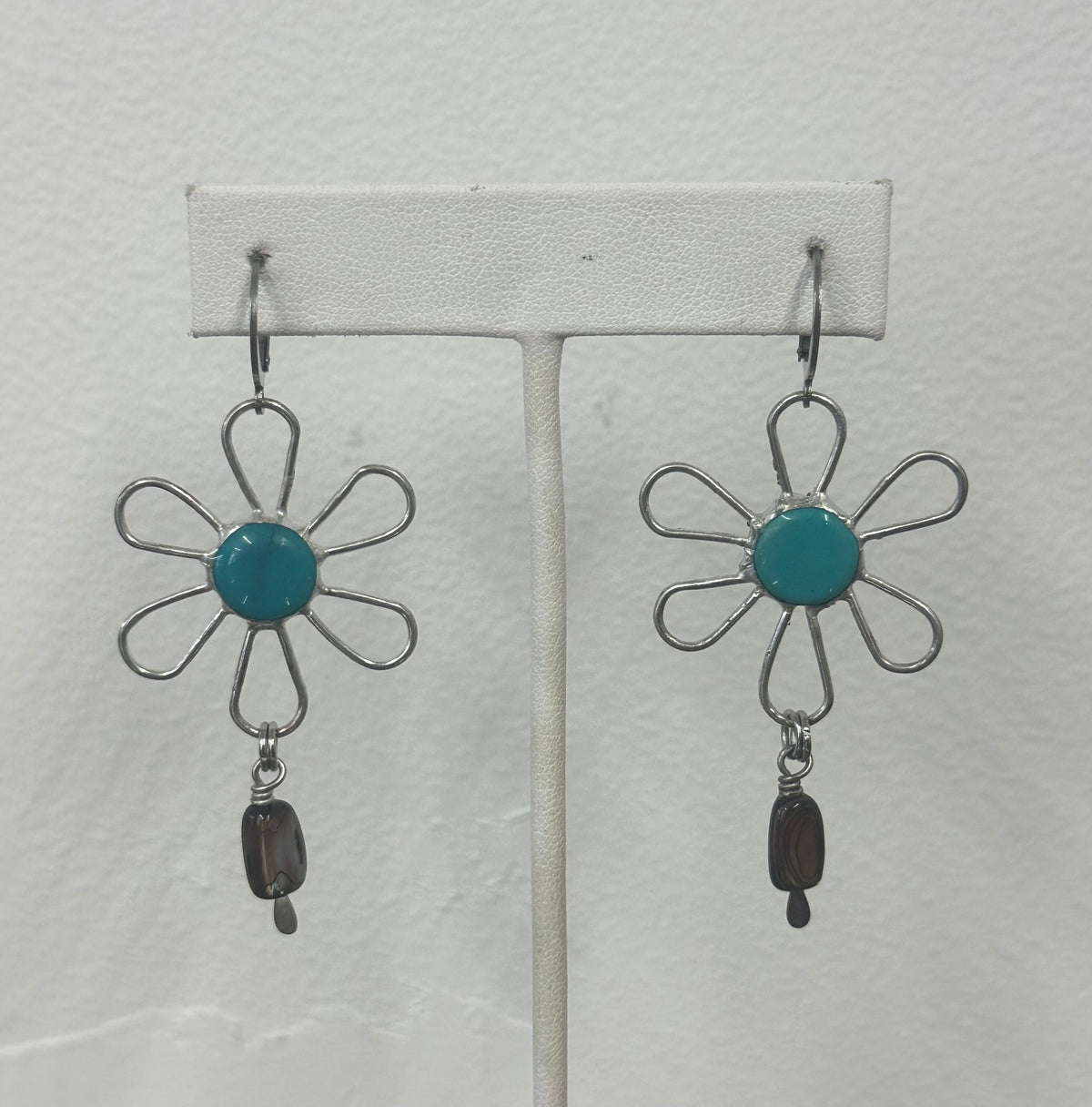 Turquoise Flower Earrings