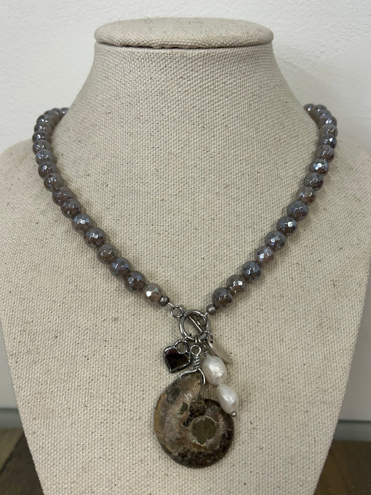 Ammonite Fossil Pendent Necklace