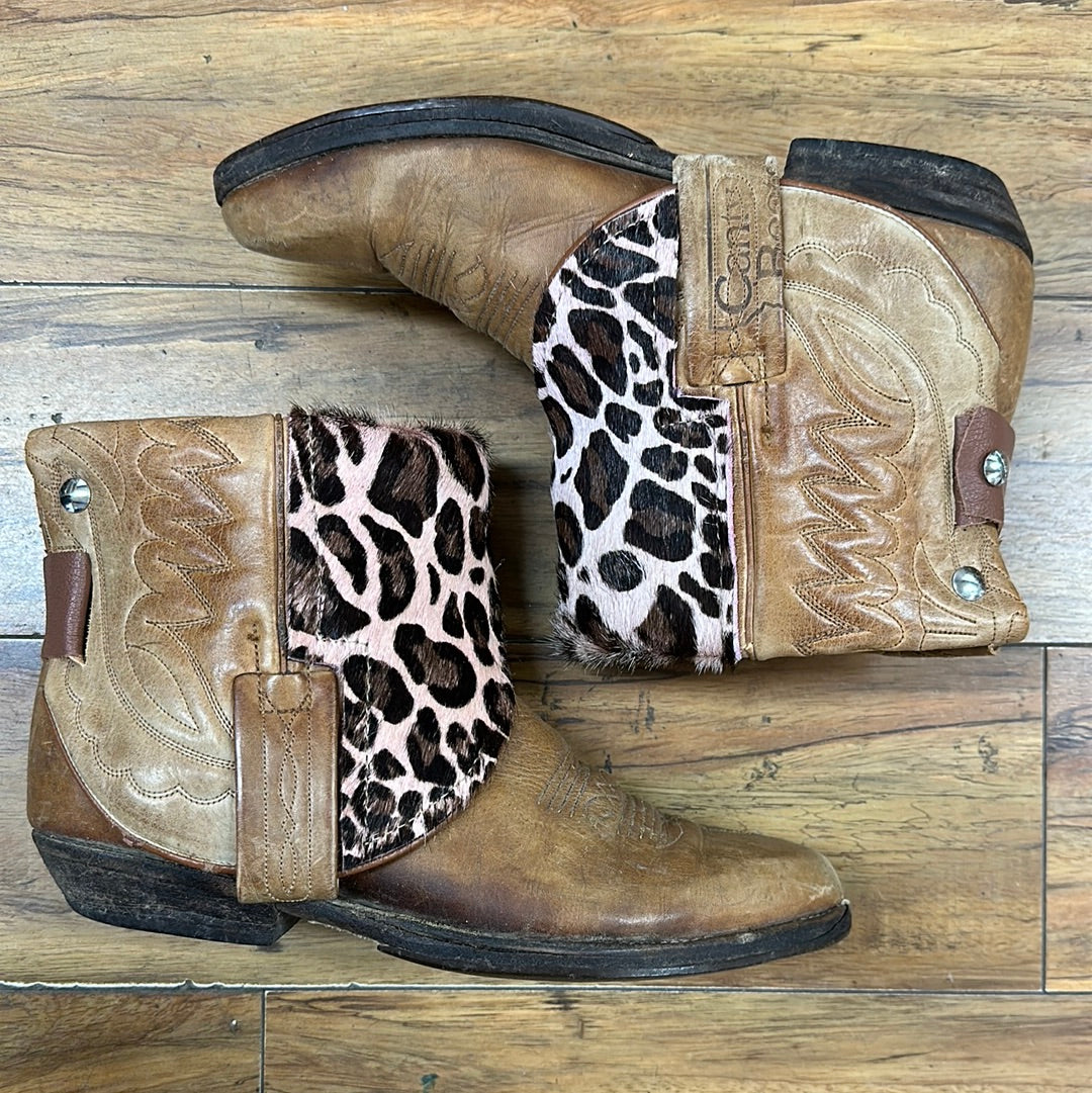 Pink Cheetah Canty Boots