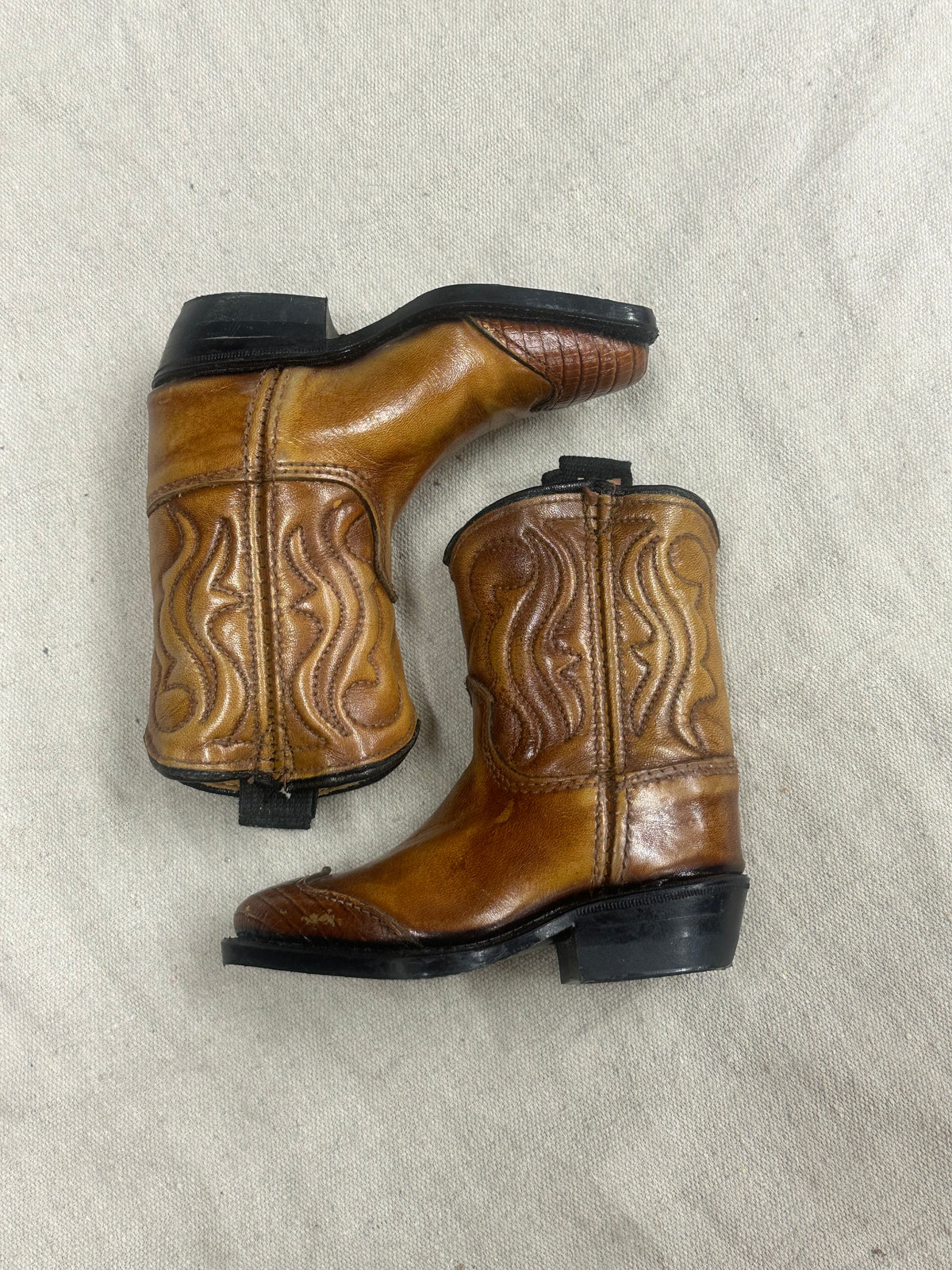 Kids Vintage Brown Cowboy boots