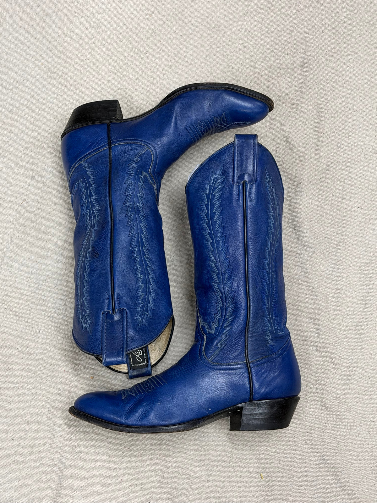 Vintage Royal Blue Cowboy Boots